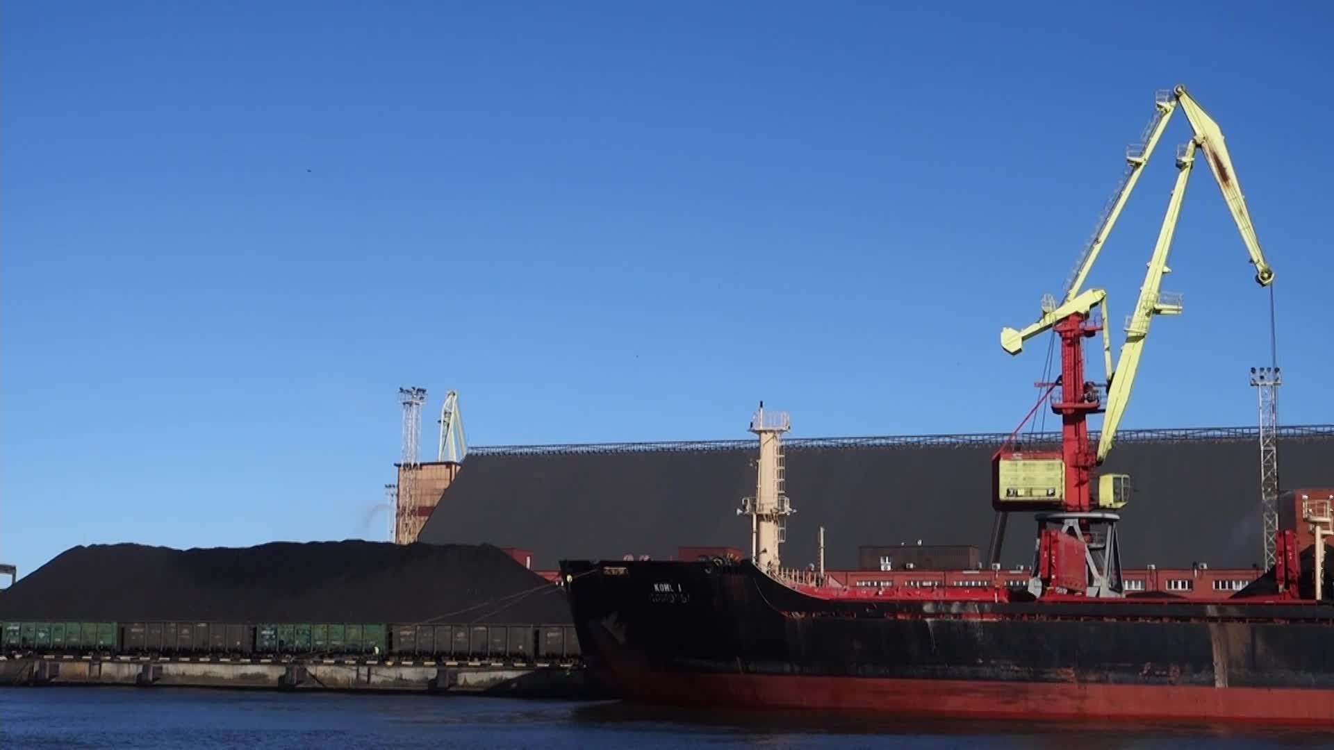 Russian Coal Transshipment In Ventspils, Latvia