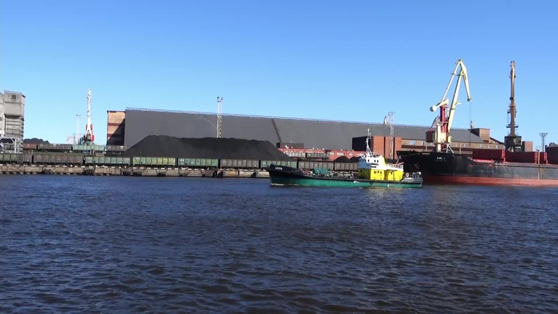 Russian Coal Transshipment In Ventspils, Latvia