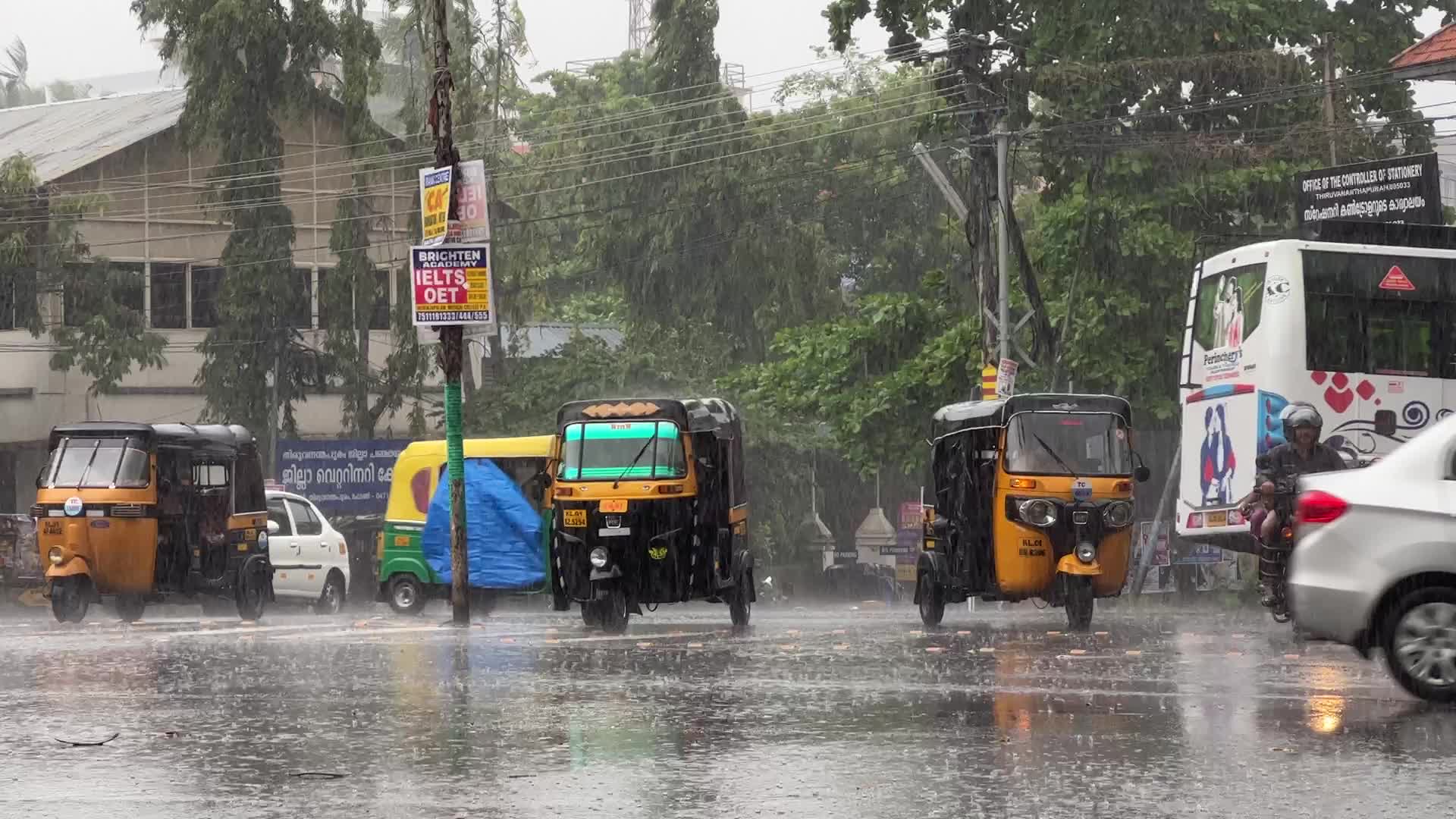 Thunderstorm in Thiruvananthapuram