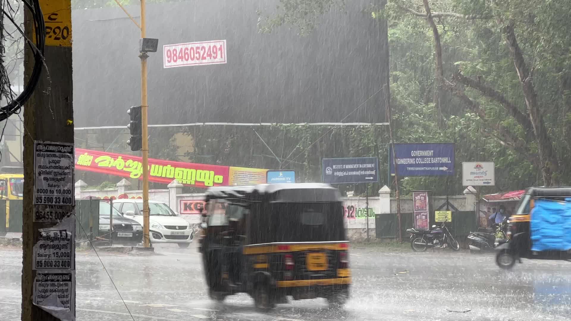 Thunderstorm in Thiruvananthapuram