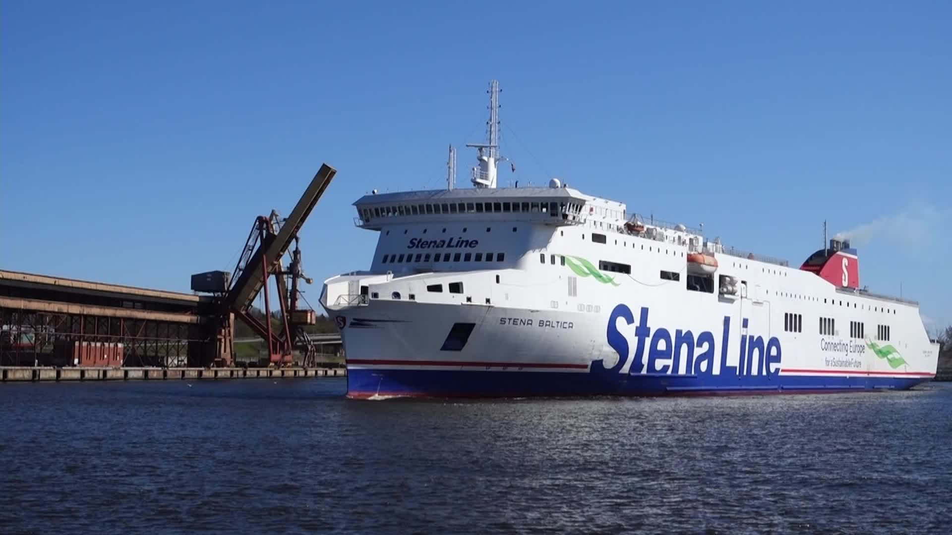 Stena Line Ferry In Ventspils, Latvia