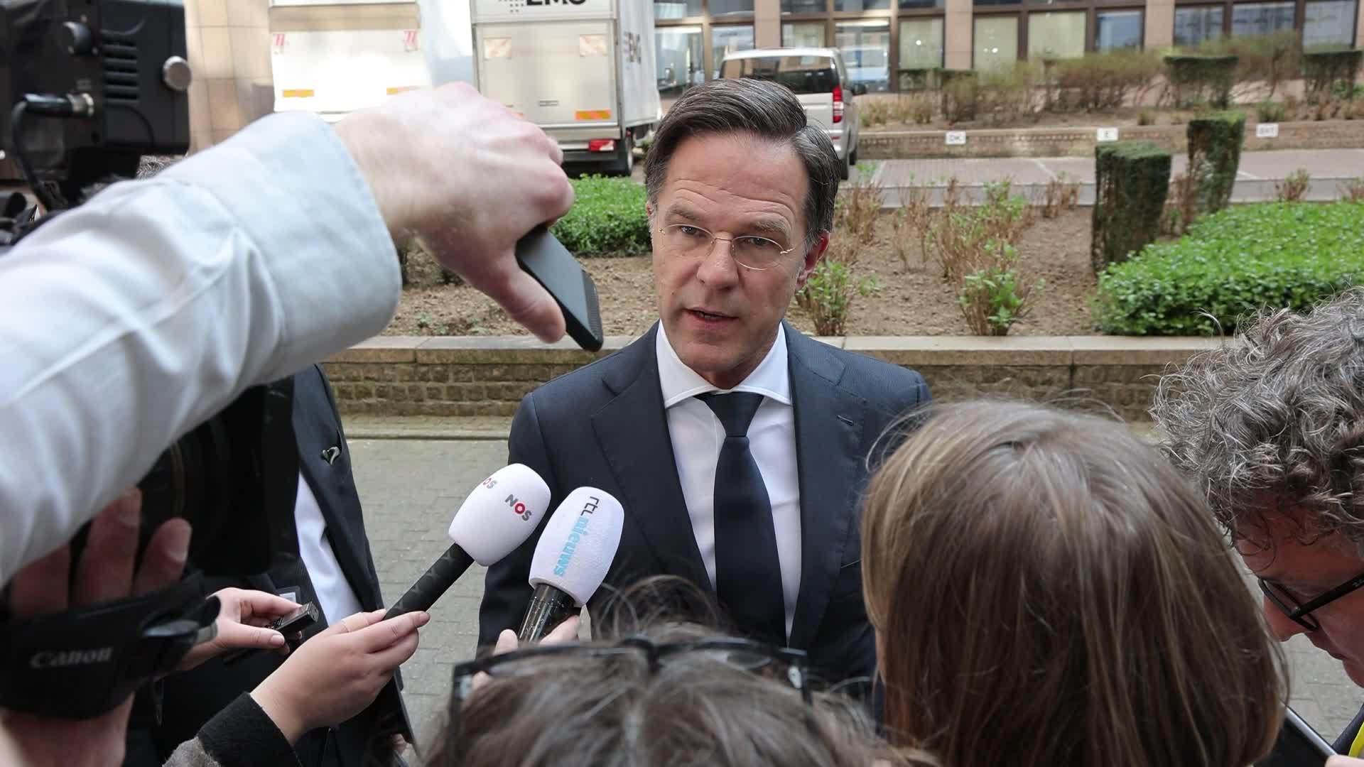 Prime Minister of the Netherlands Mark Rutte - European Council Summit in Brussels
