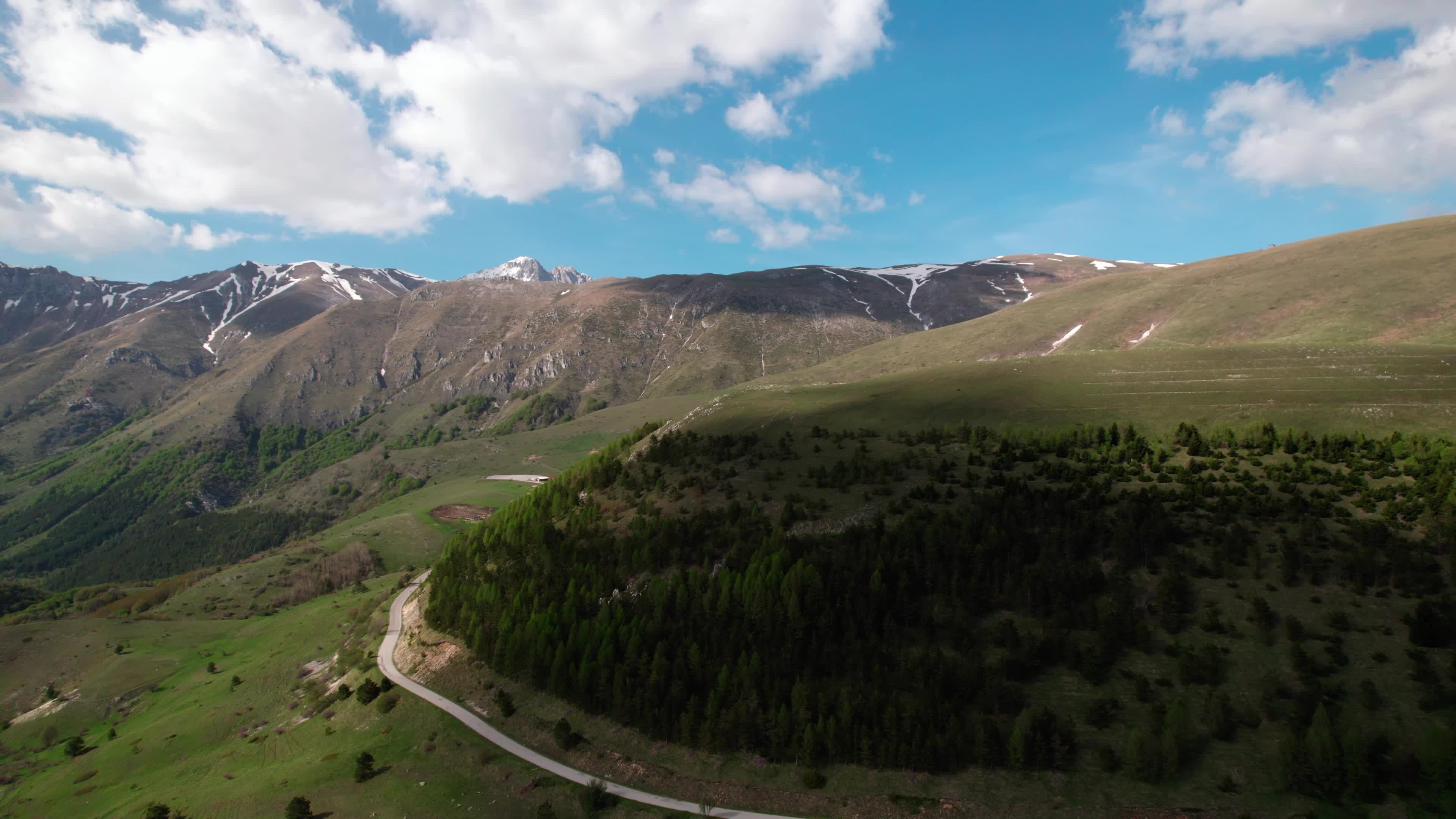 Aerial View Of Apennine Mountains