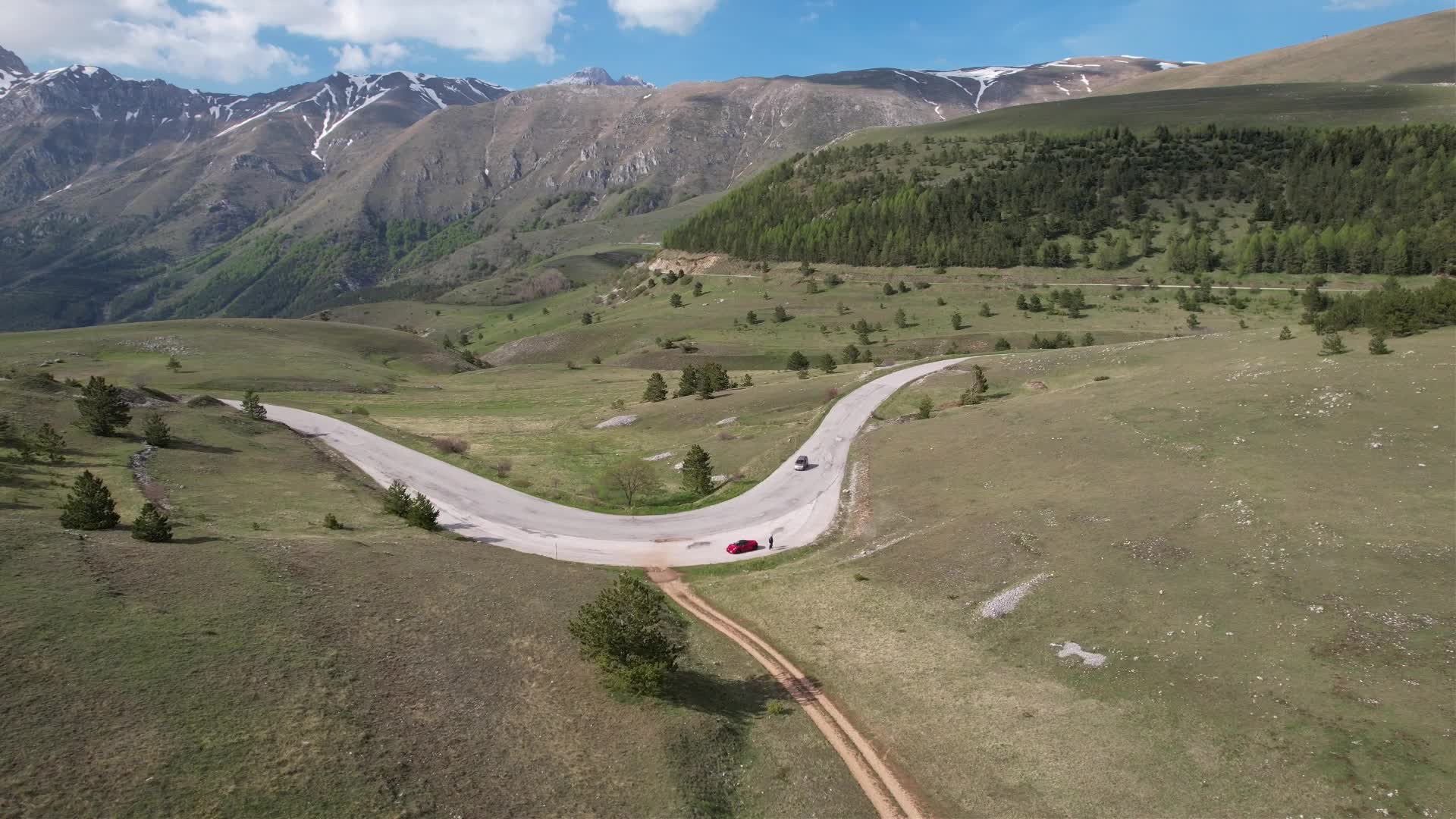 Aerial View Of Apennine Mountains