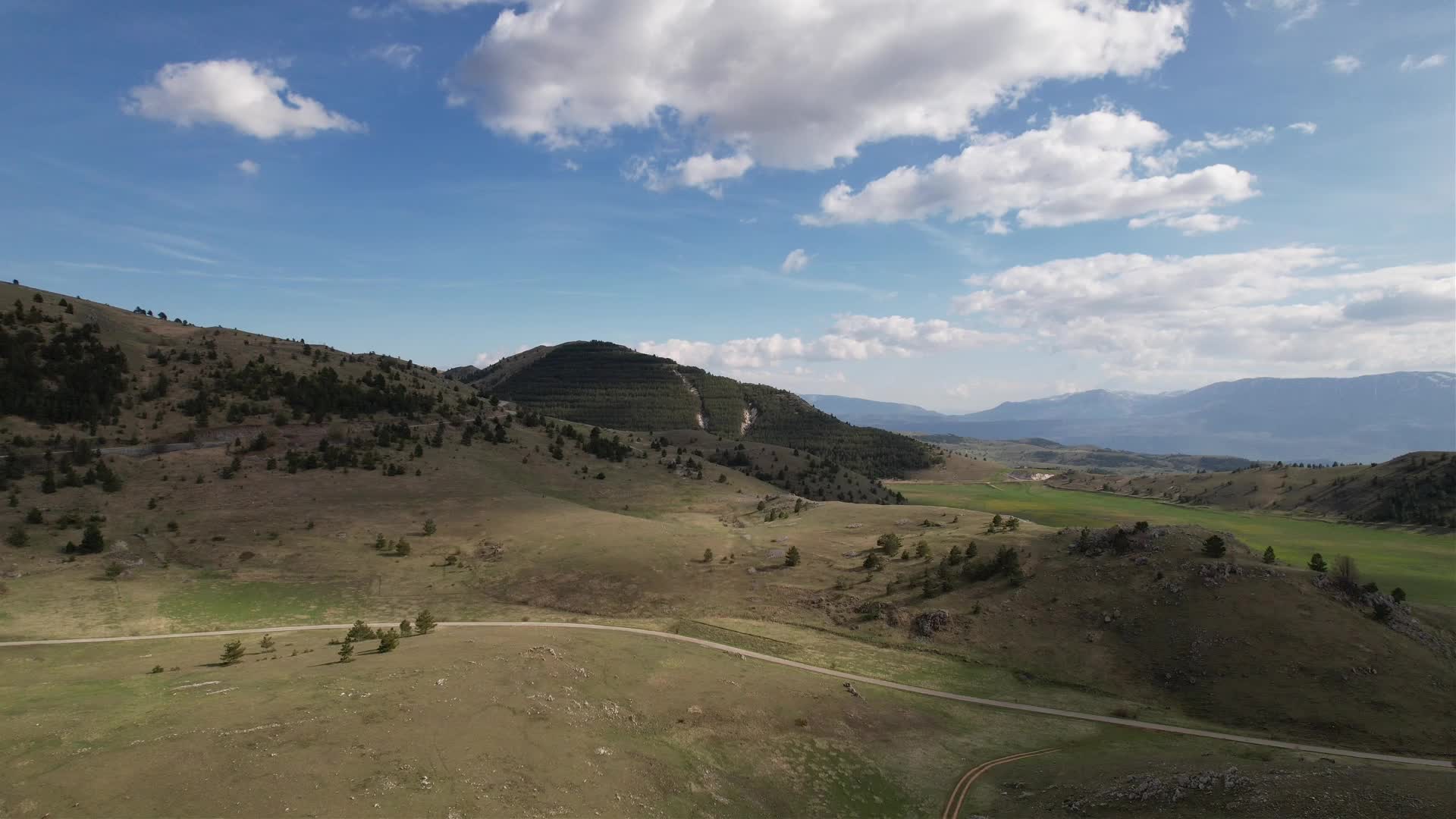 Aerial View Of Apennine Mountains