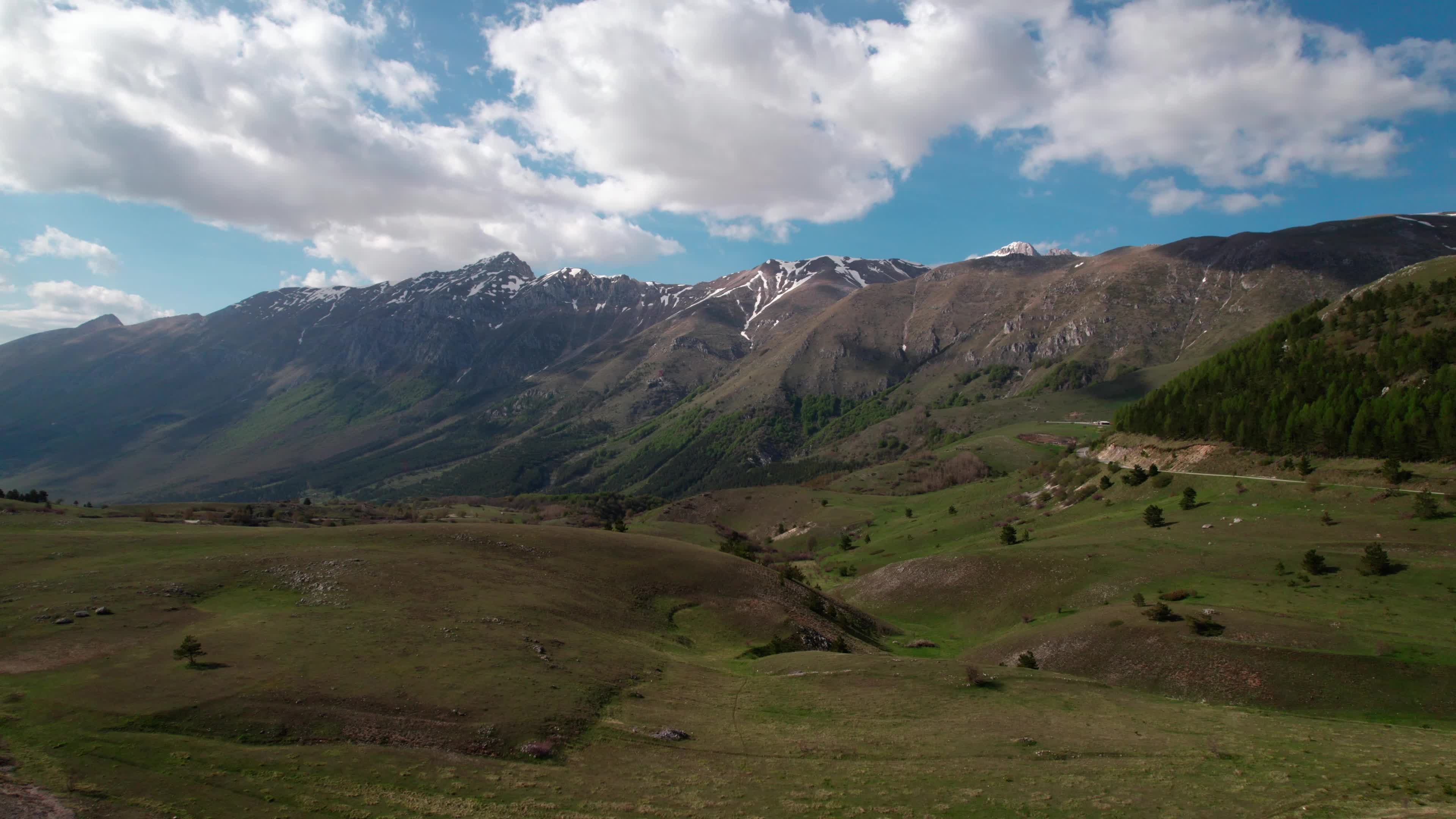 Aerial View Of Apennine Mountains