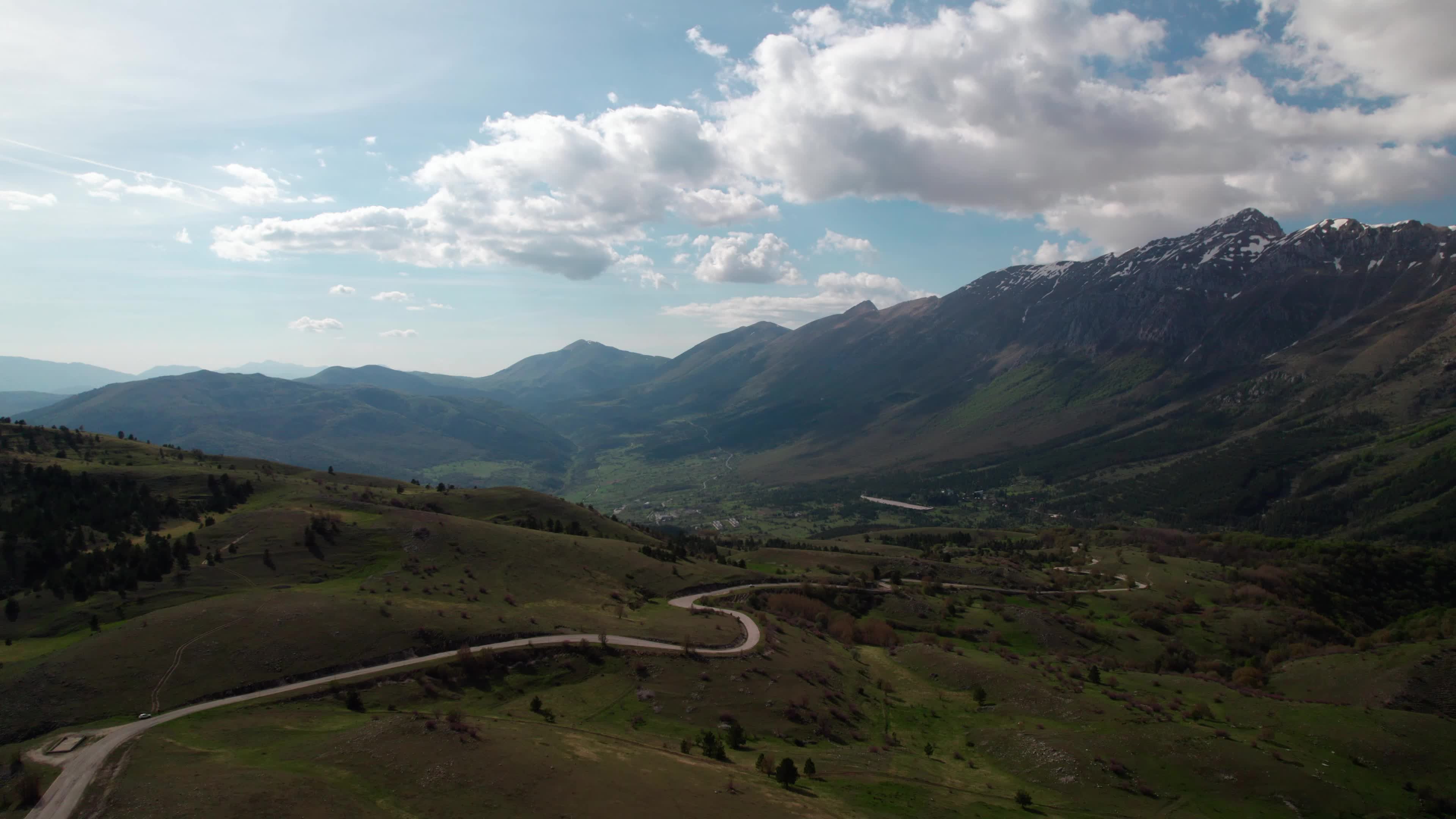 Aerial View Of Apennine Mountains