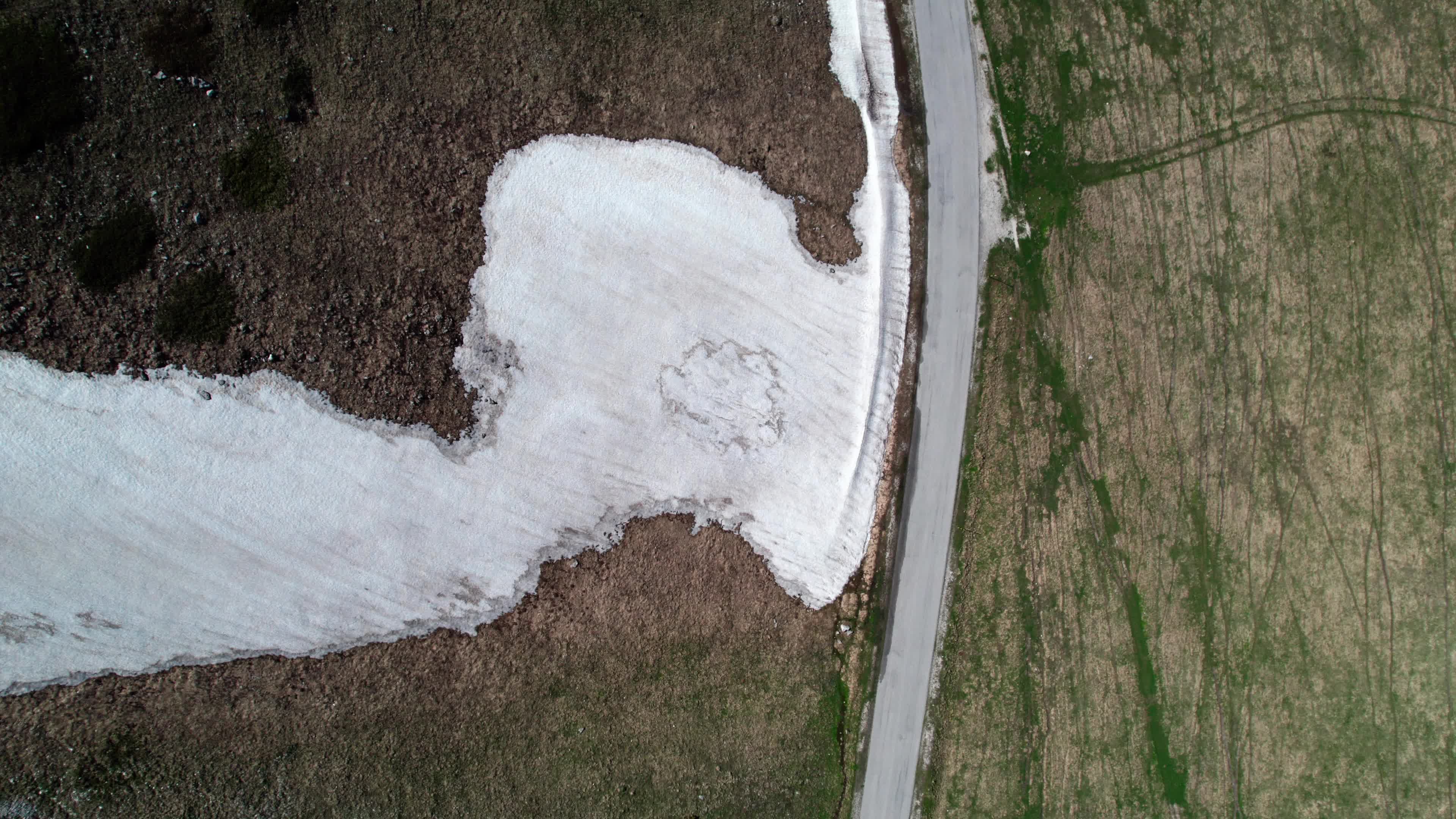 Drone View Of Campo Imperatore, Apennine Mountains
