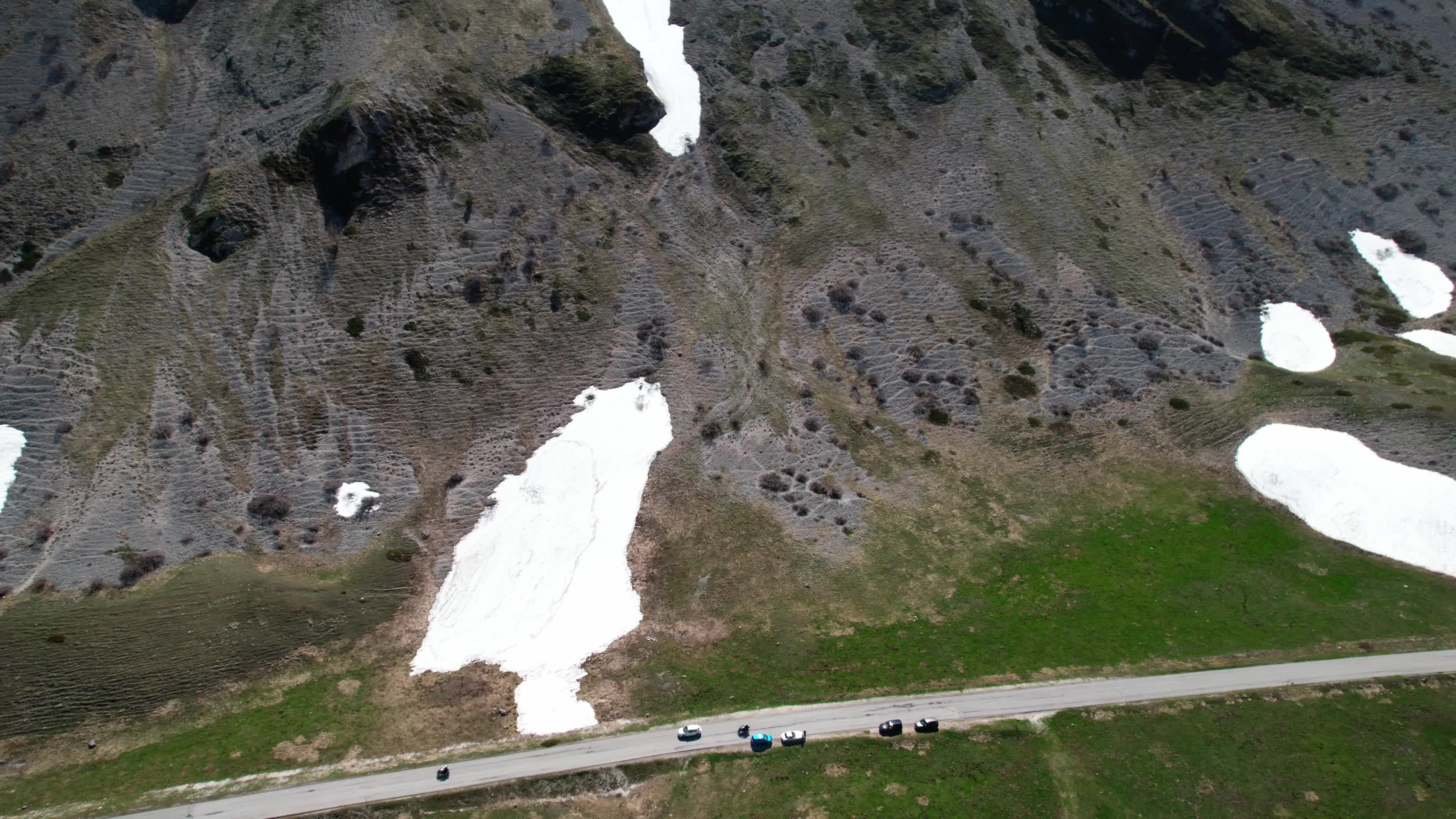 Drone View Of Campo Imperatore, Apennine Mountains