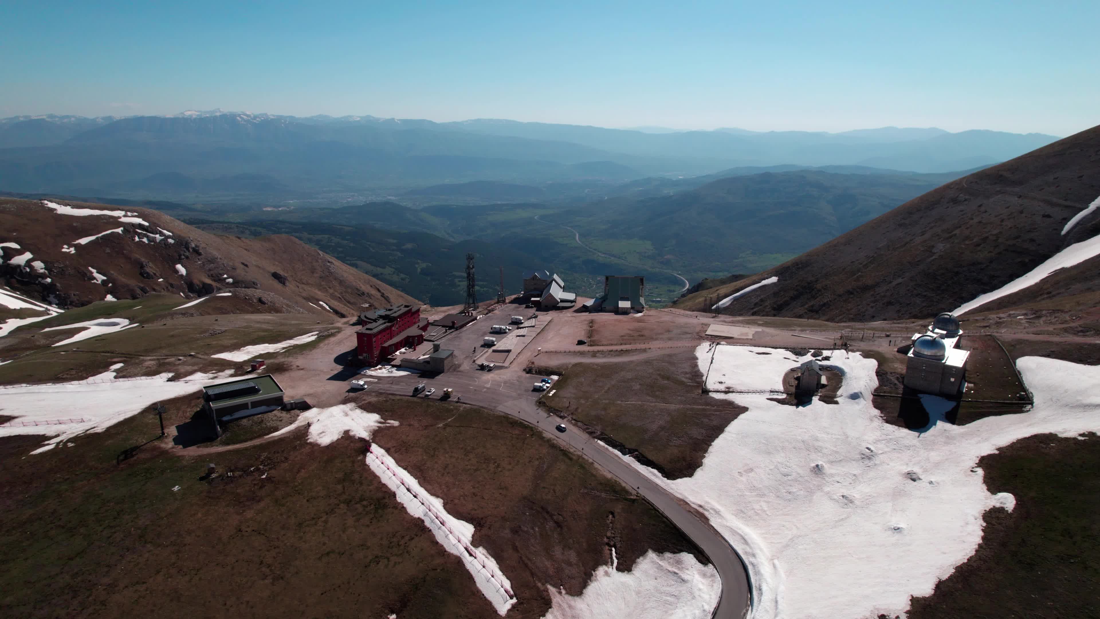 Drone View Of Campo Imperatore, Apennine Mountains