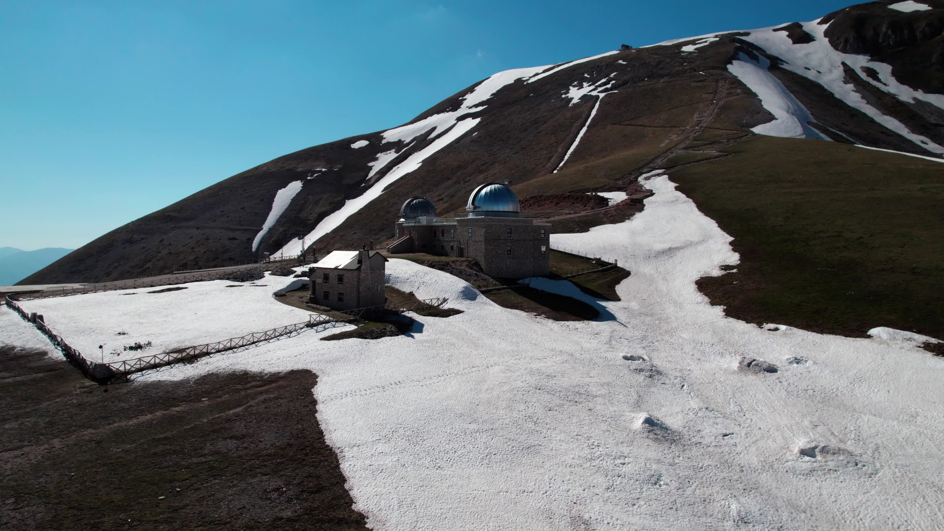 Drone View Of Campo Imperatore, Apennine Mountains