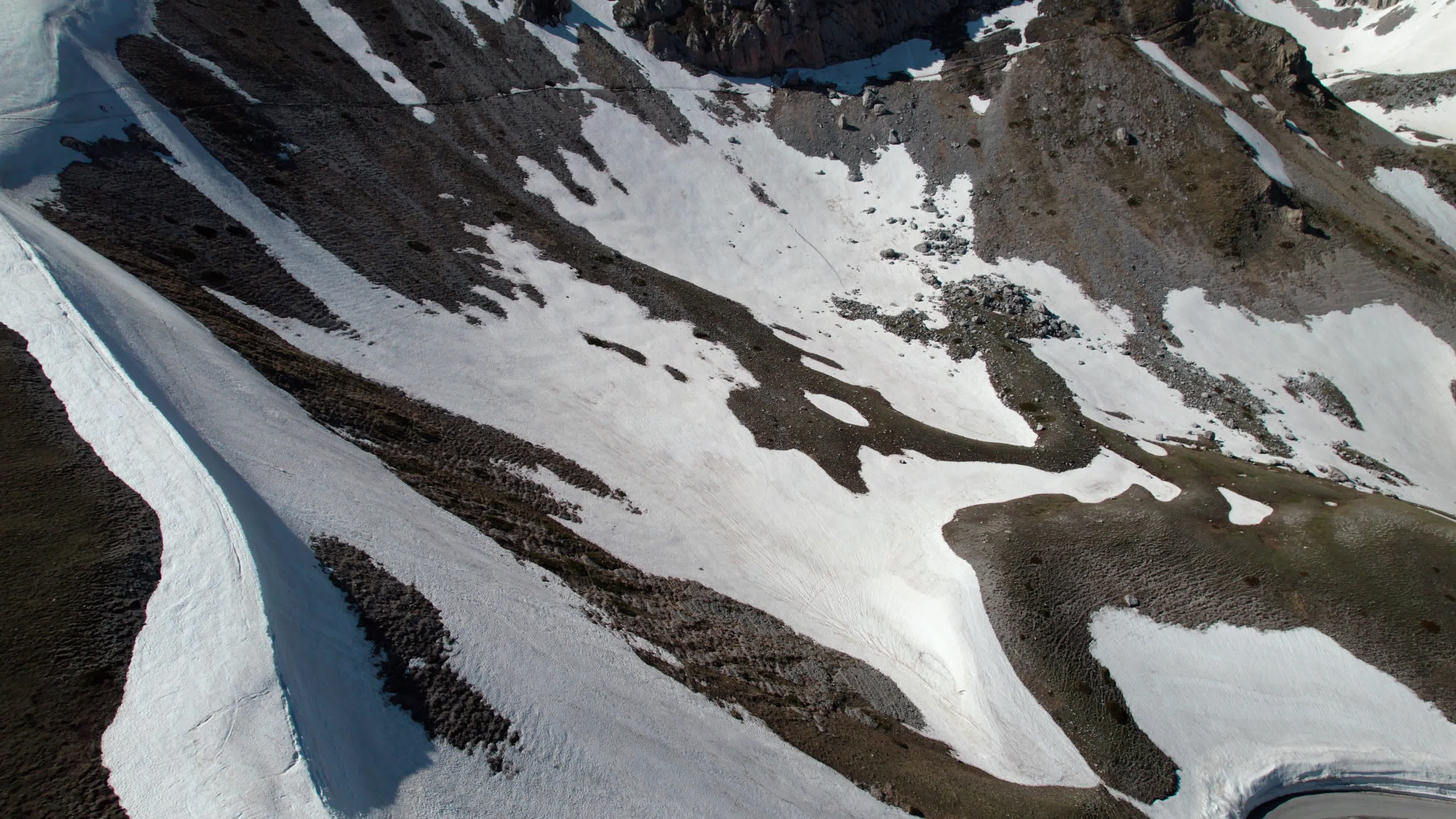 Drone View Of Campo Imperatore, Apennine Mountains