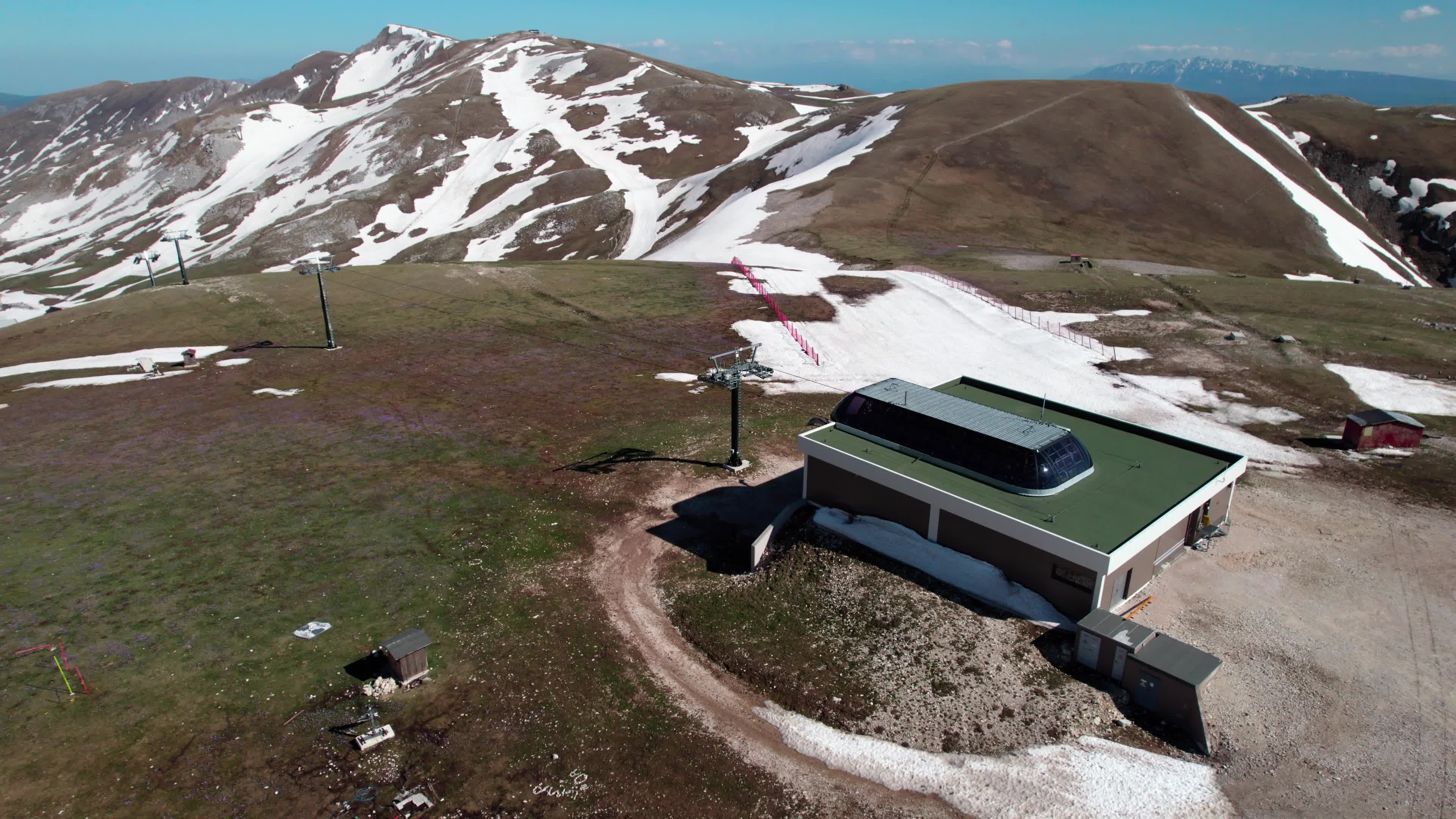Drone View Of Campo Imperatore, Apennine Mountains