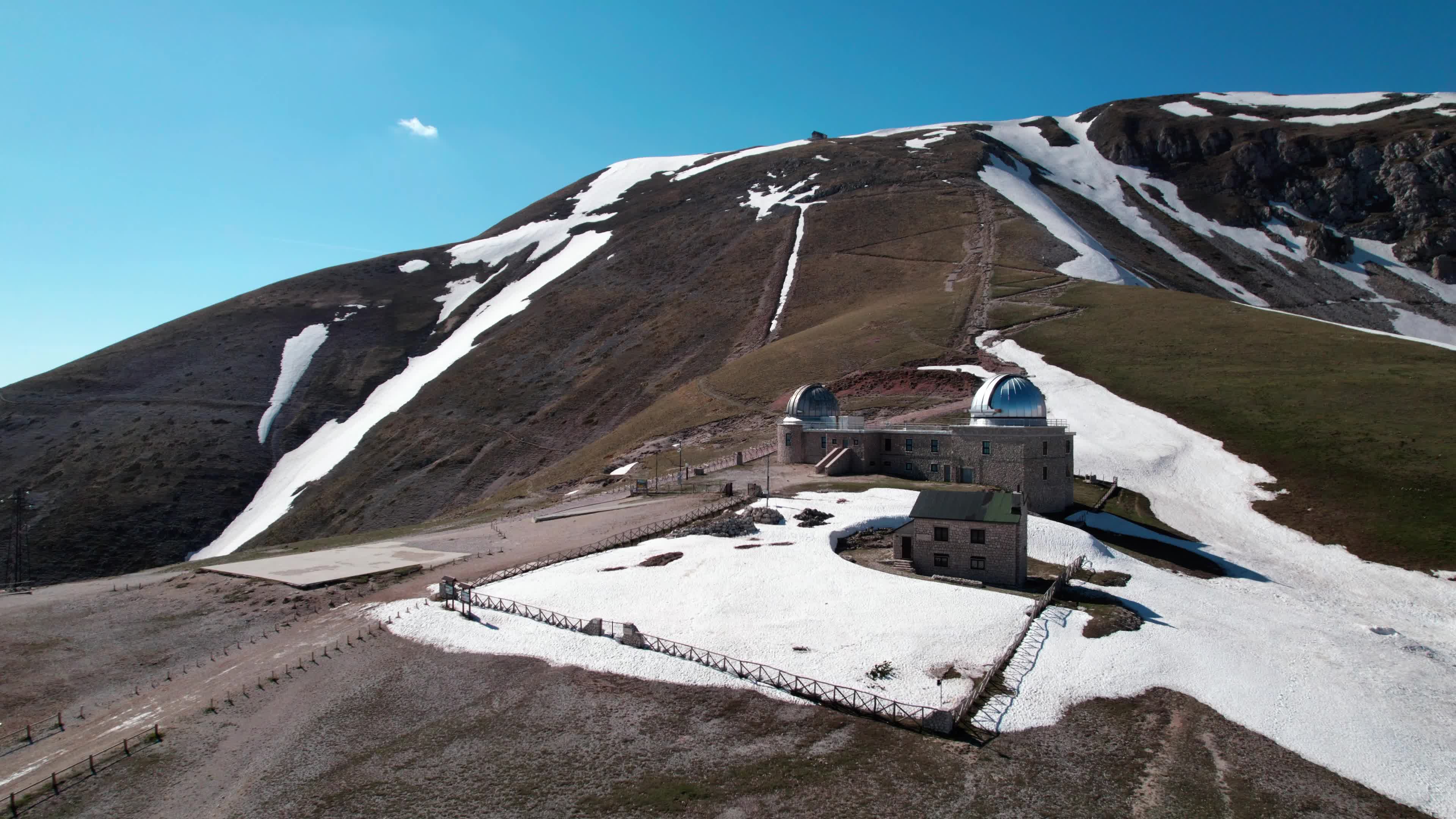 Drone View Of Campo Imperatore, Apennine Mountains