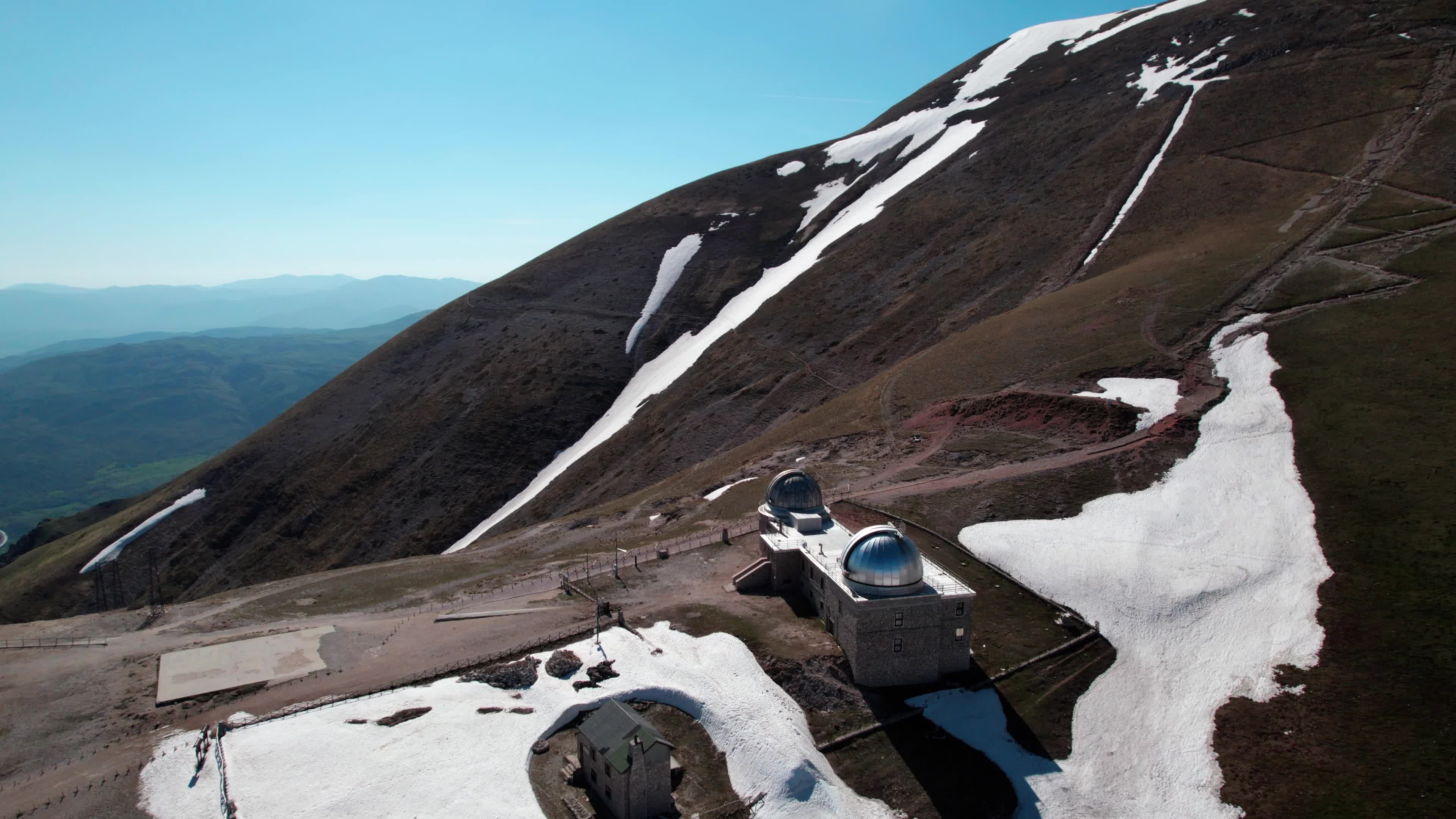 Drone View Of Campo Imperatore, Apennine Mountains
