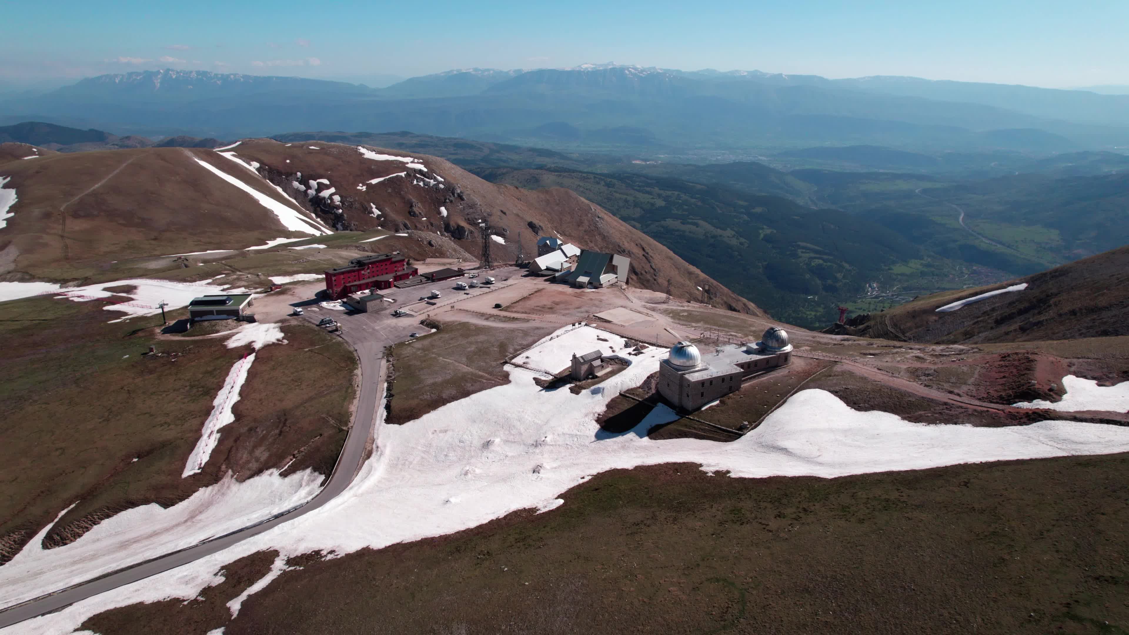 Drone View Of Campo Imperatore, Apennine Mountains