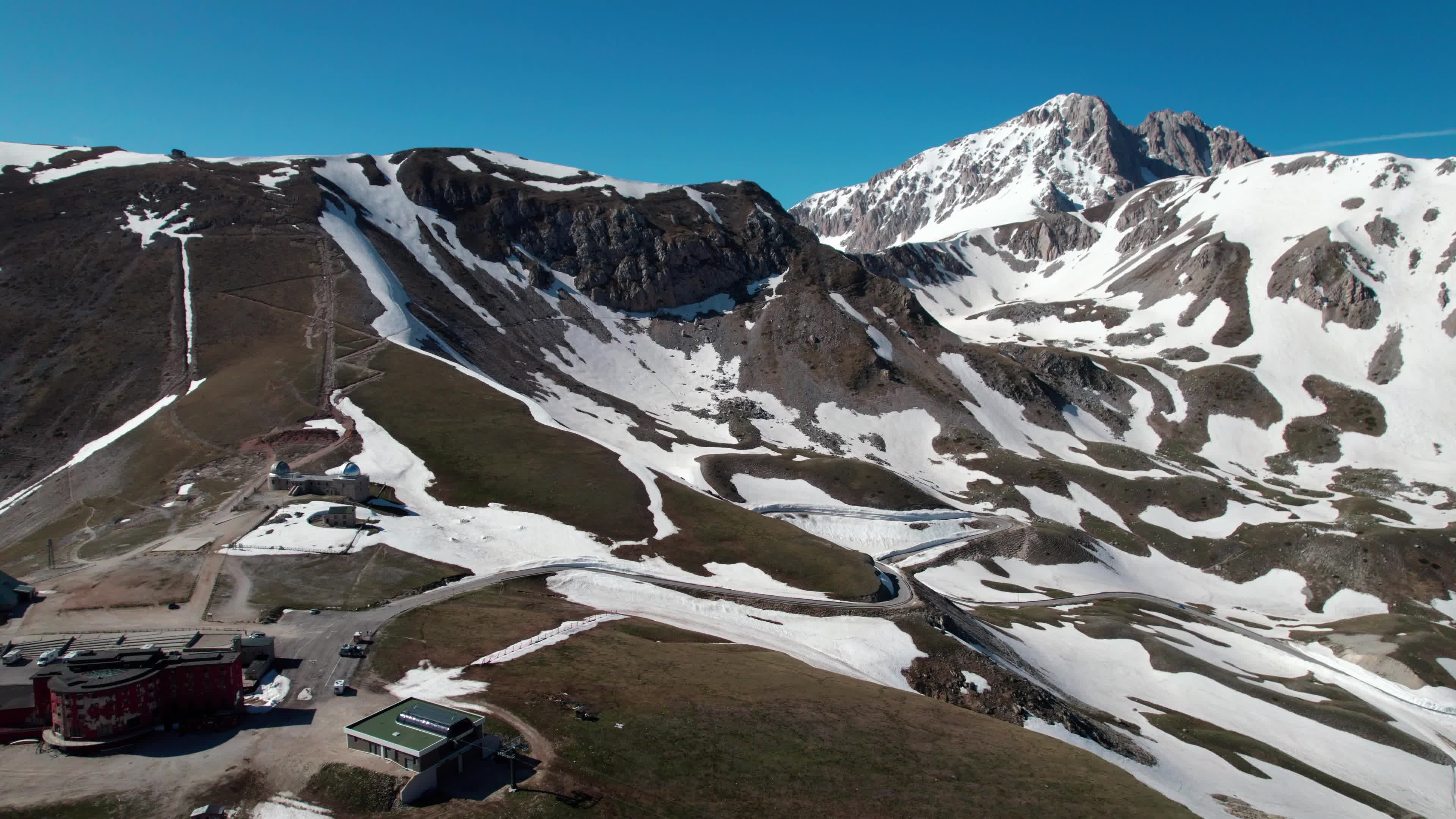 Drone View Of Campo Imperatore, Apennine Mountains