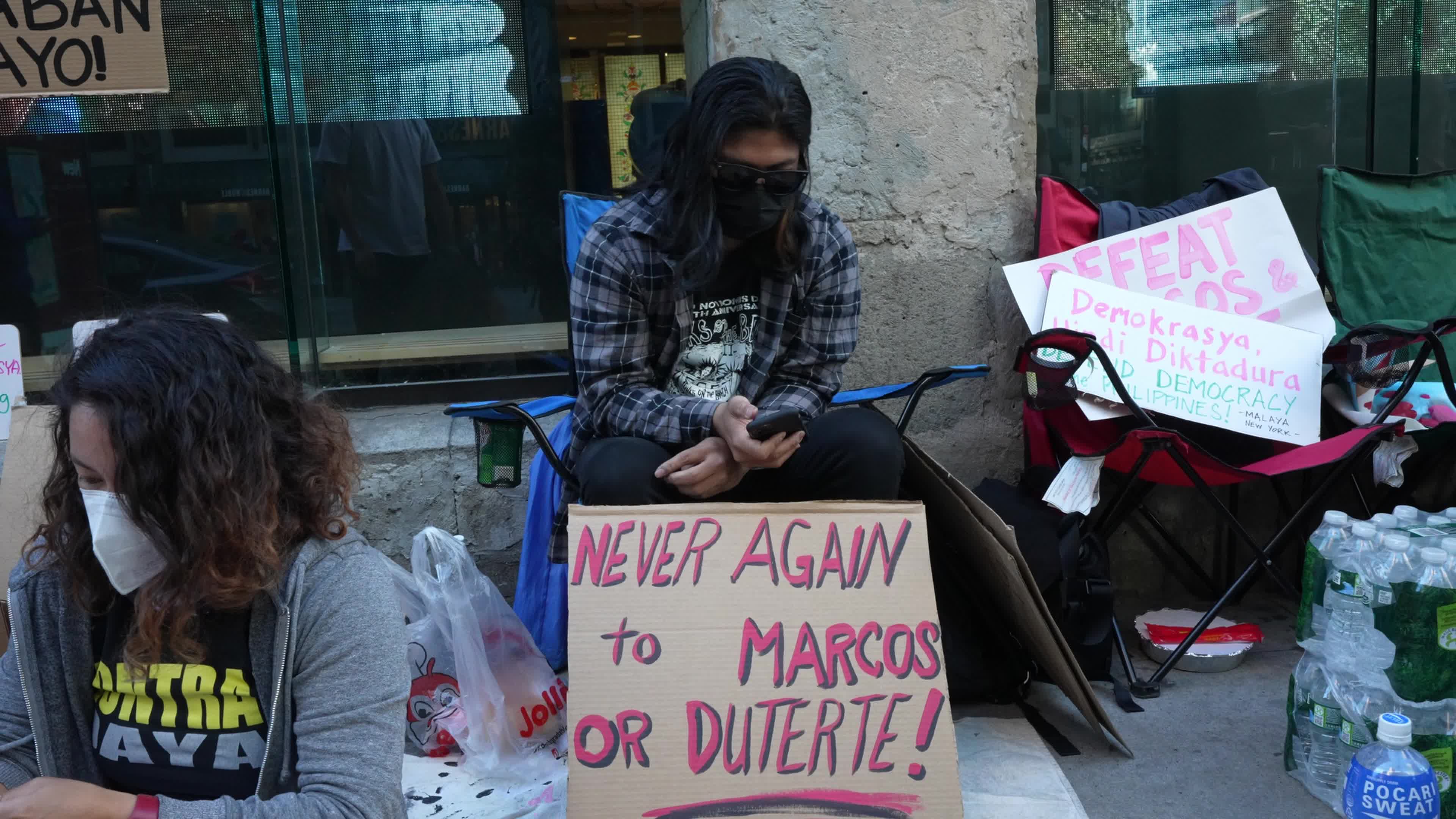 Activists Protest in Philippine Election Results