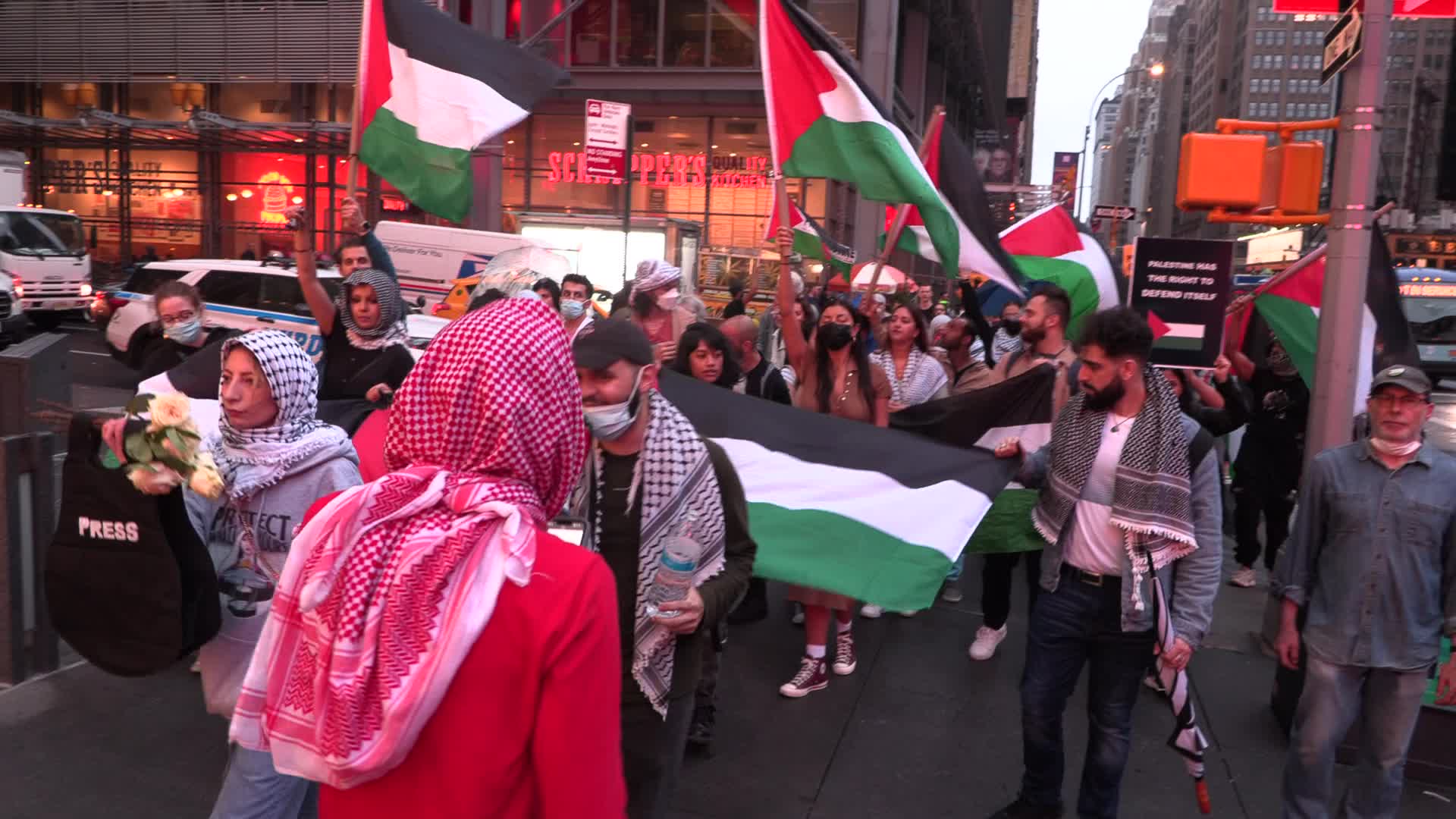 NYC: Palestinian Activists Hold Memorial for Slain Palestinian-American Journalist Shireen Abu Akleh