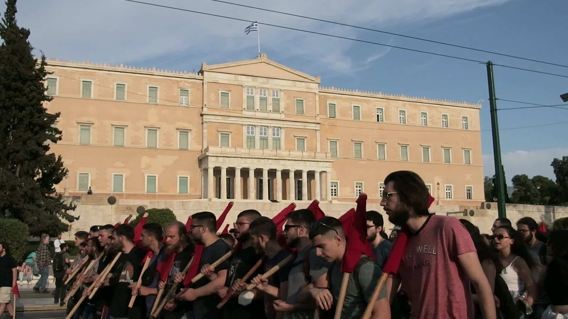 Protest In Athens Against Police Violence