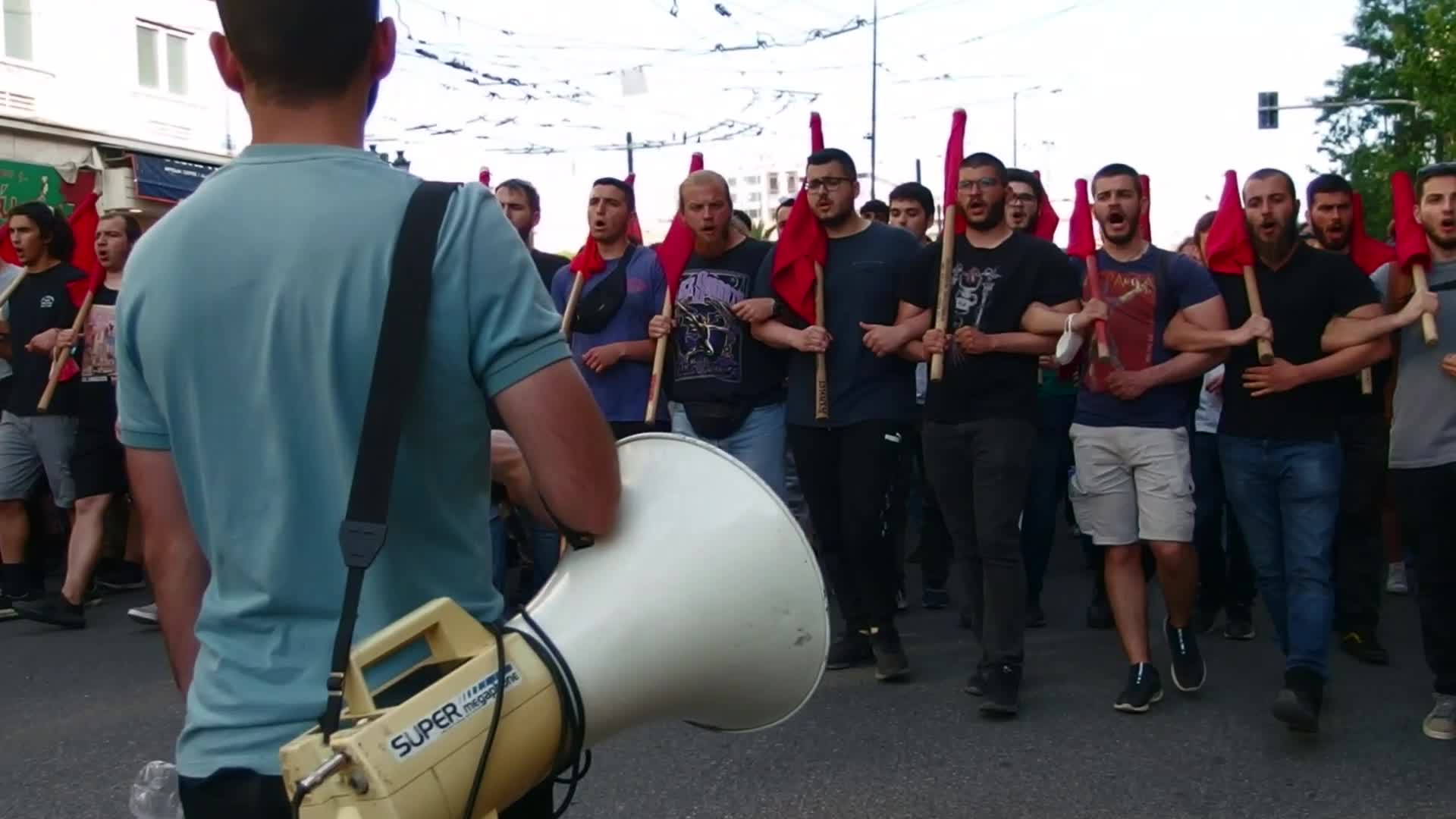 Protest In Athens Against Police Violence