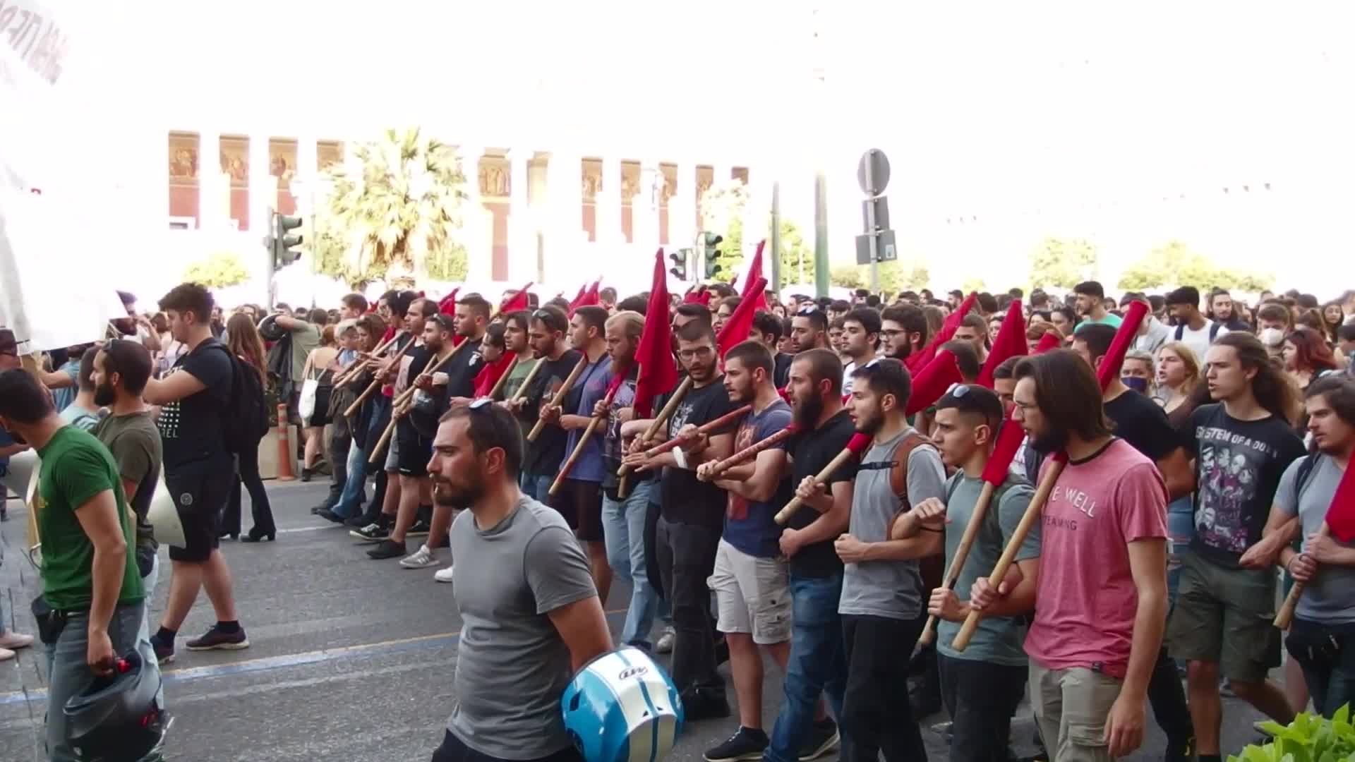 Protest In Athens Against Police Violence