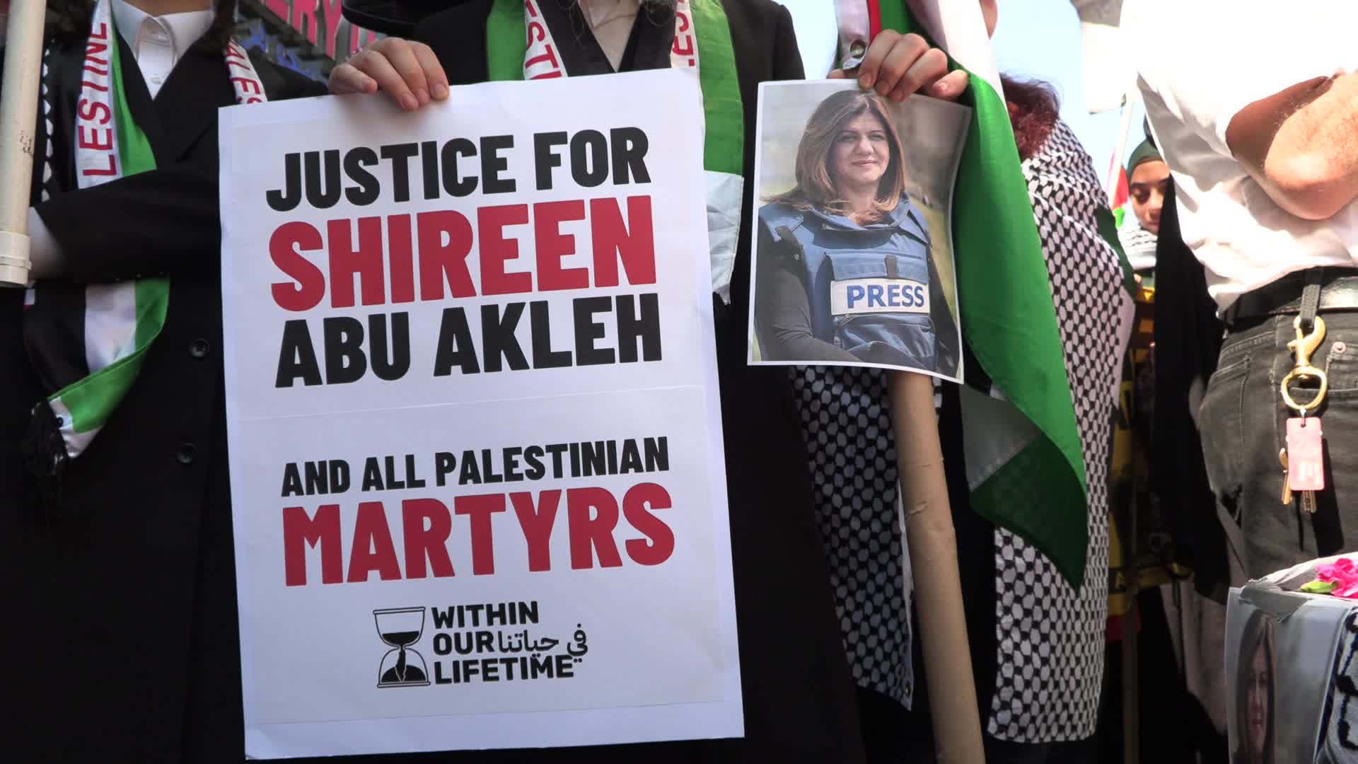 NYC: Palestinian-Americans Celebrate Nakba Day and honor life of Shireen Abu Akleh