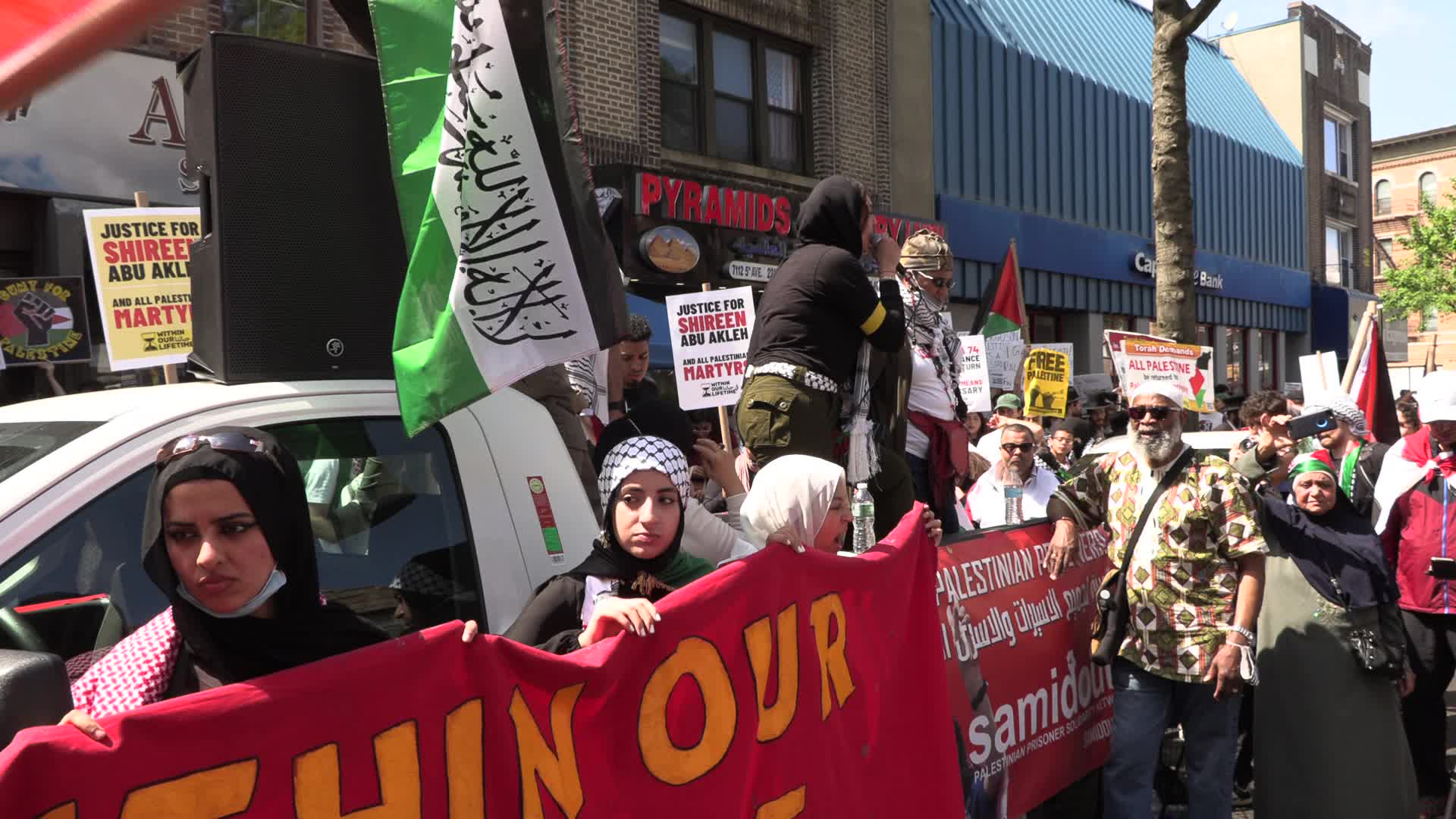 NYC: Palestinian-Americans Celebrate Nakba Day and honor life of Shireen Abu Akleh
