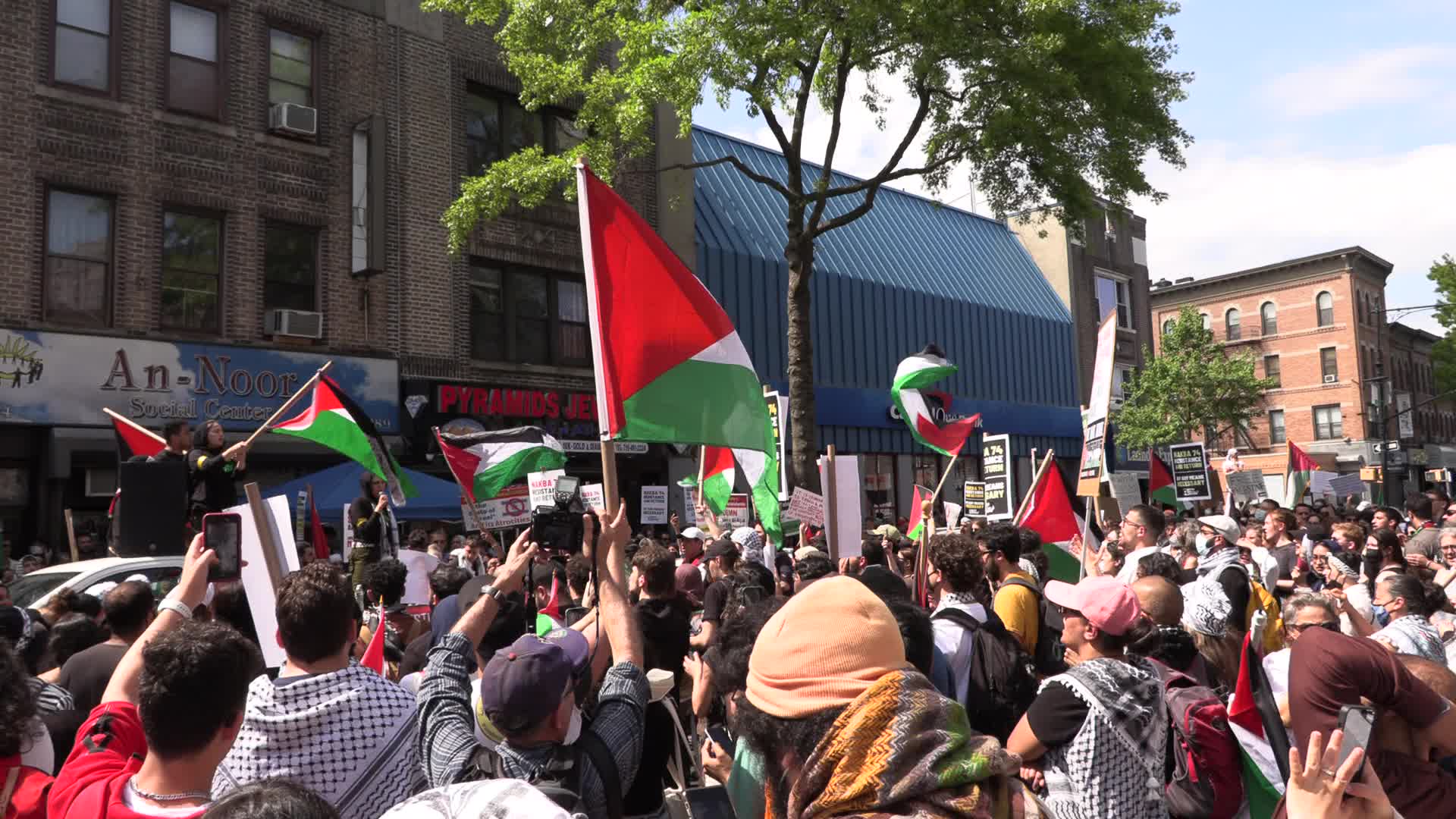 NYC: Palestinian-Americans Celebrate Nakba Day and honor life of Shireen Abu Akleh