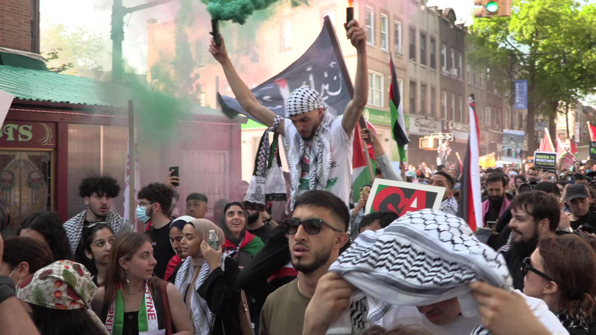 NYC: Palestinian-Americans Celebrate Nakba Day and honor life of Shireen Abu Akleh