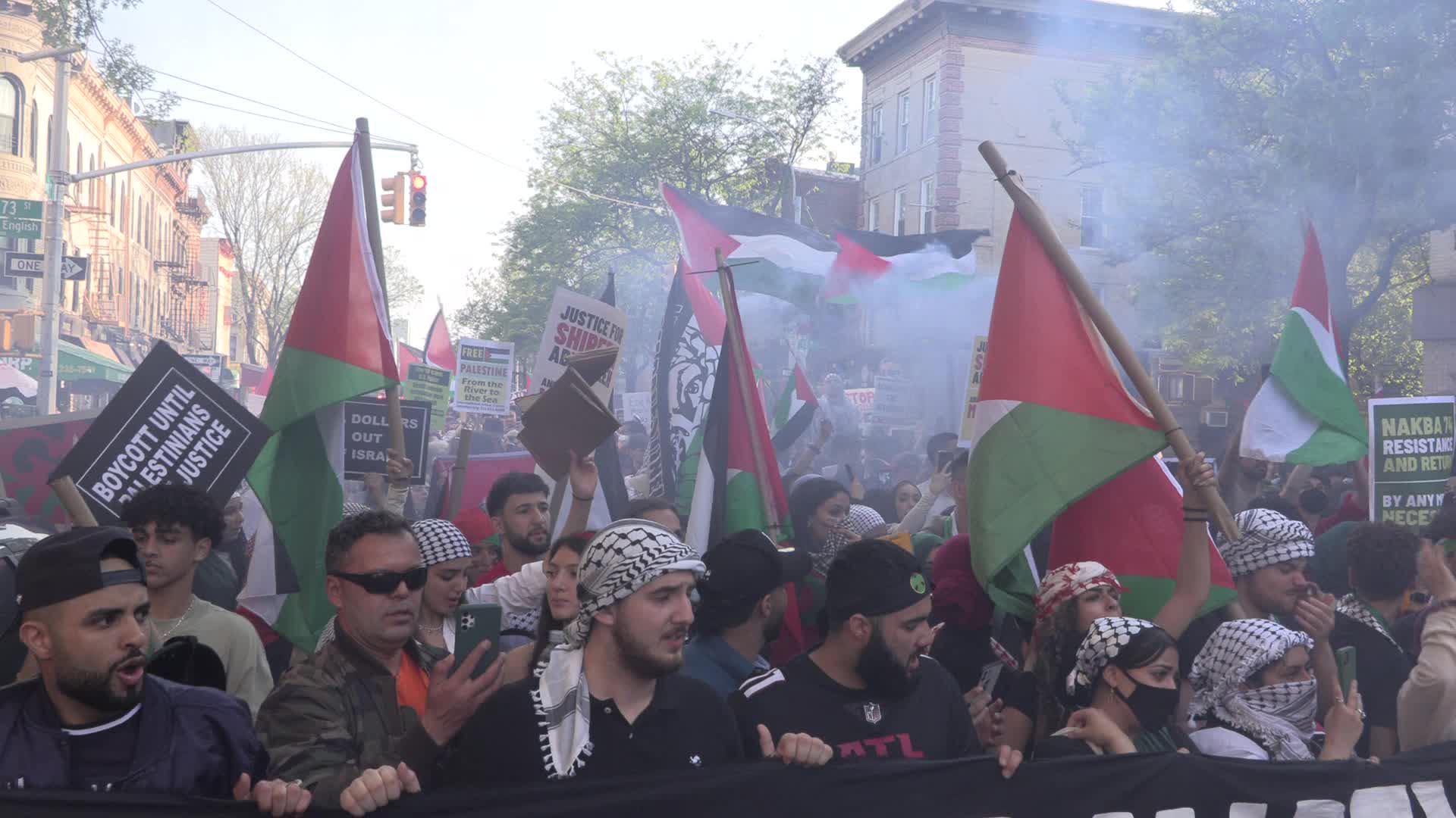 NYC: Palestinian-Americans Recognize Nakba Day and honor life of Shireen Abu Akleh