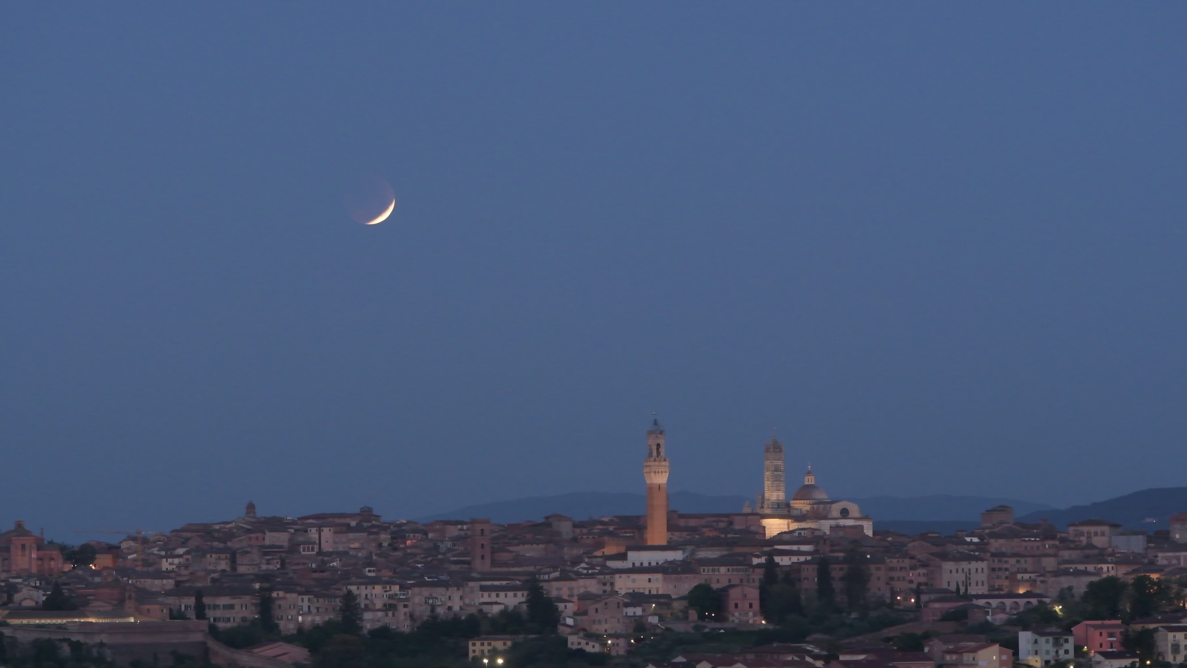 Moon eclipse in Italy