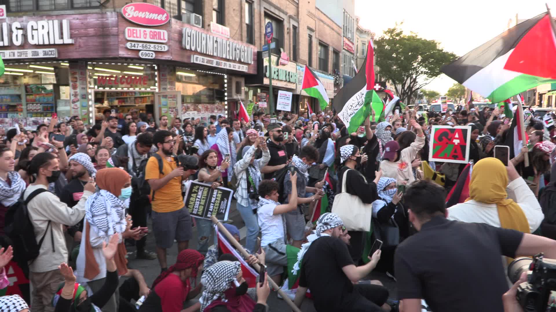 NYC: Palestinian-Americans recognize Nakba Day and honor life of Shireen Abu Akleh