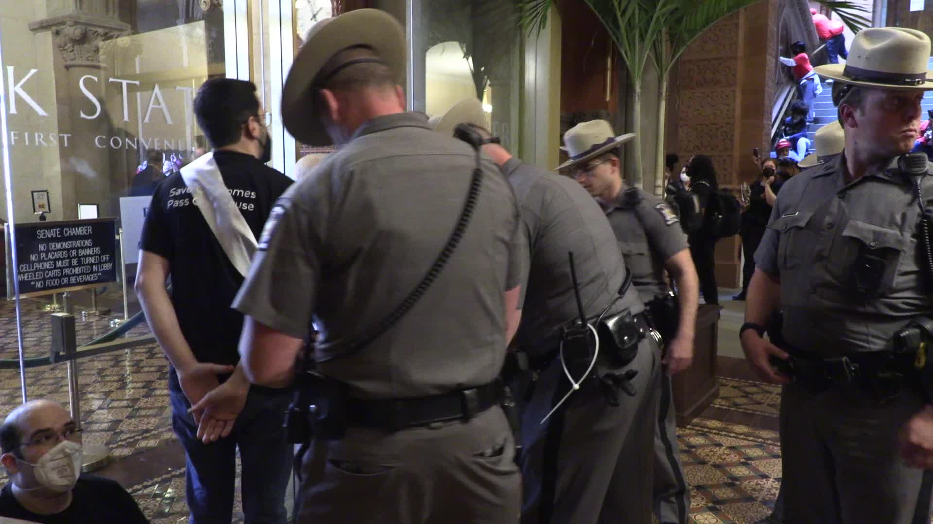 Albany, NY: 51 arrested as housing rights protesters block Senate and Assembly Chambers