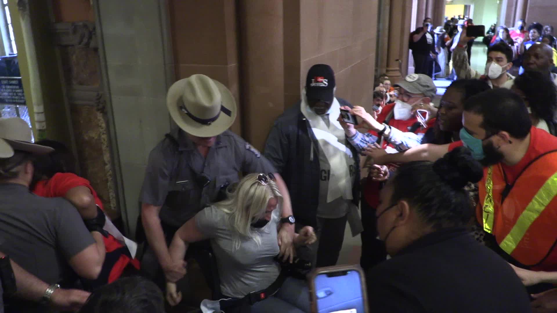 Albany, NY: 51 arrested as housing rights protesters block Senate and Assembly Chambers