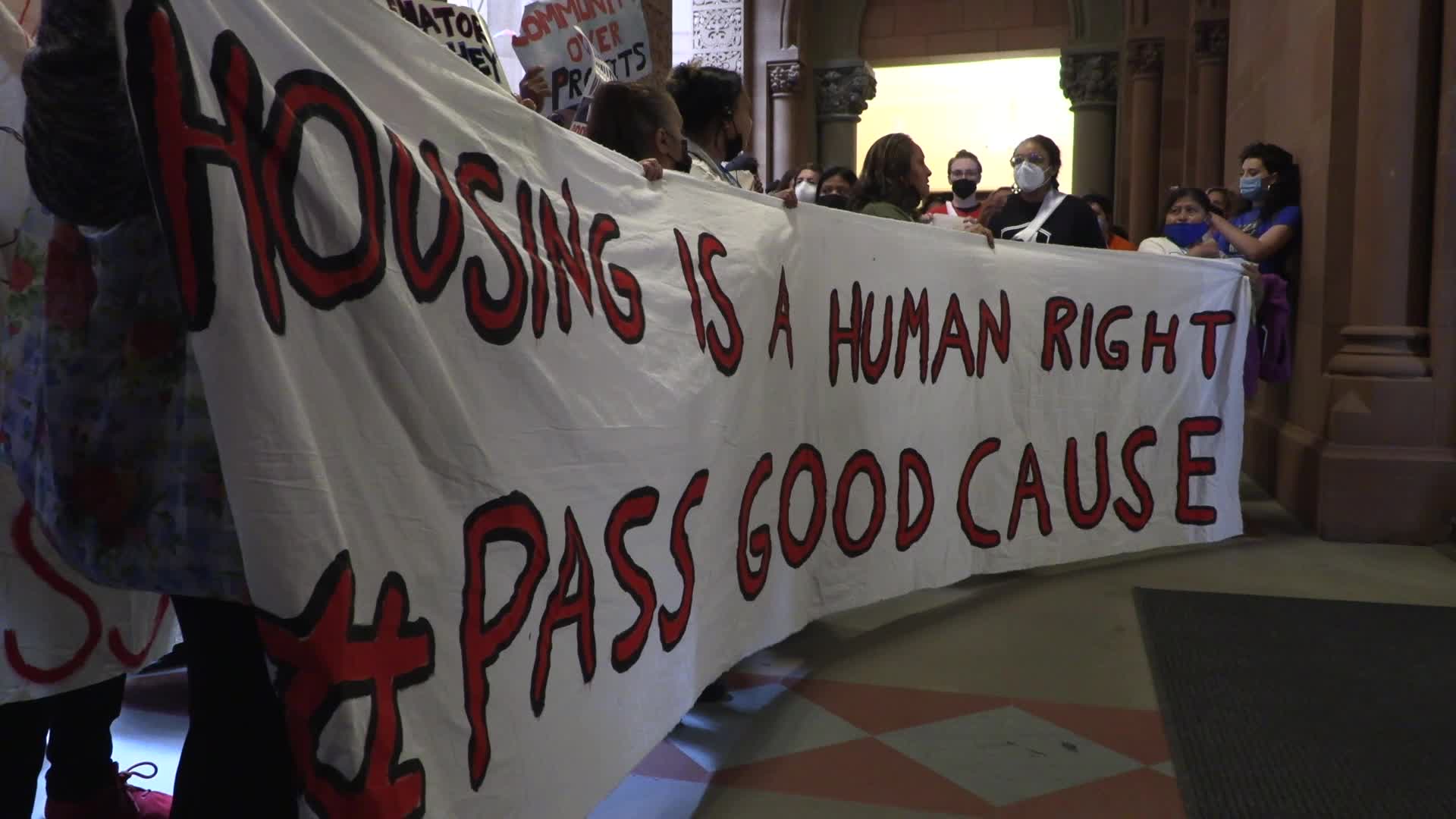 Albany, NY: 51 arrested as housing rights protesters block Senate and Assembly Chambers