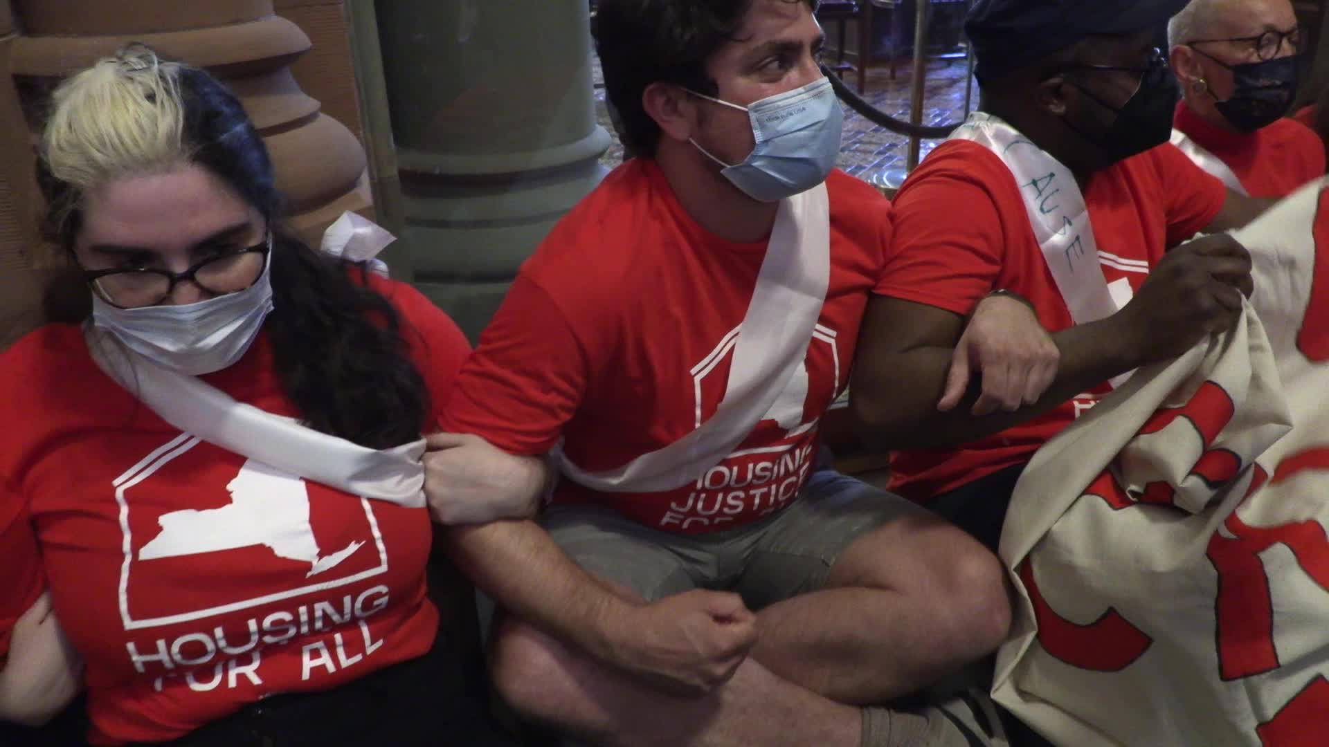 Albany, NY: 51 arrested as housing rights protesters block Senate and Assembly Chambers