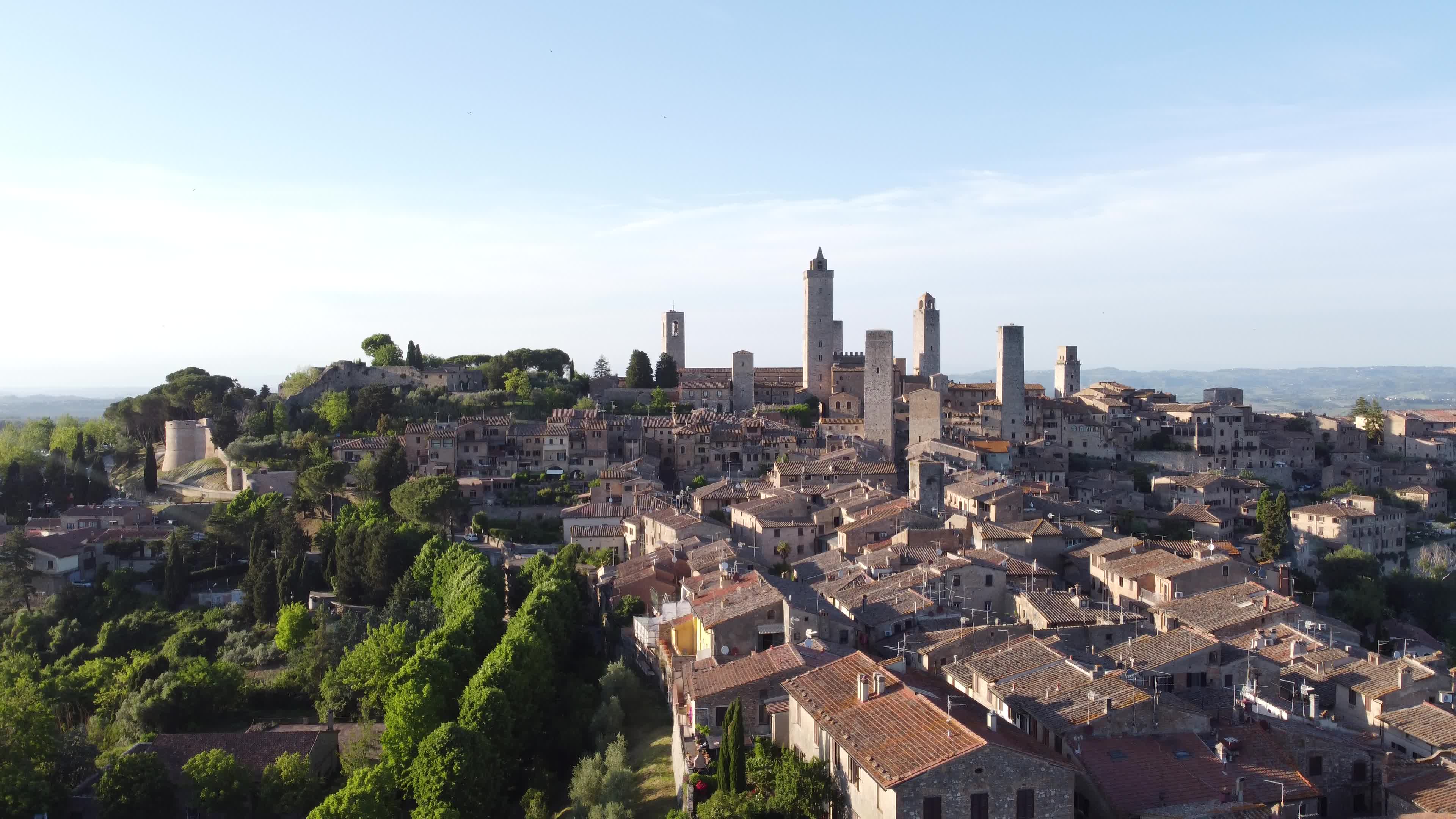 Daily Life In San Gimignano, Tuscany, Italy