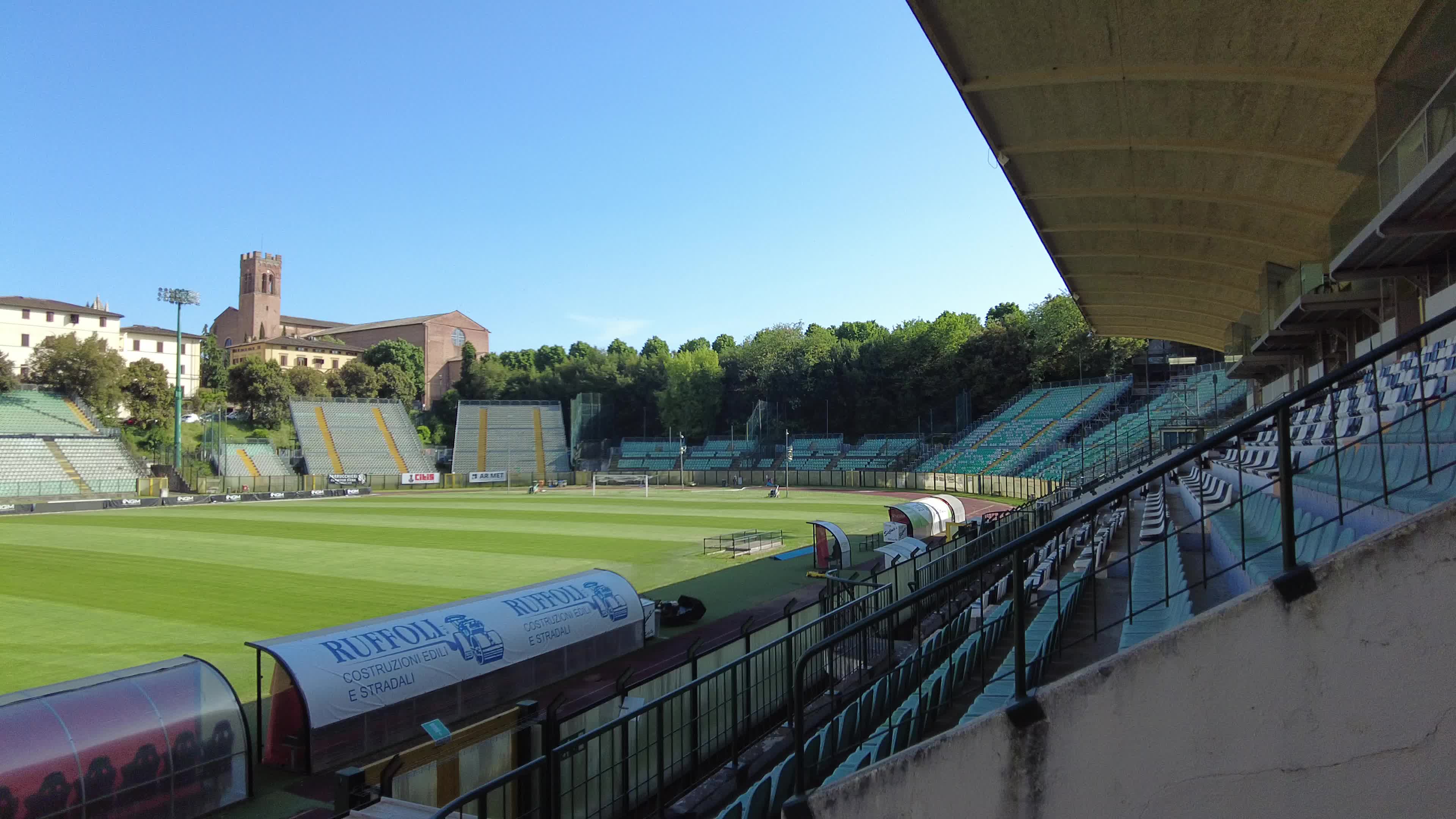 Artemio Franchi soccer stadium in Siena, Tuscany, Italy