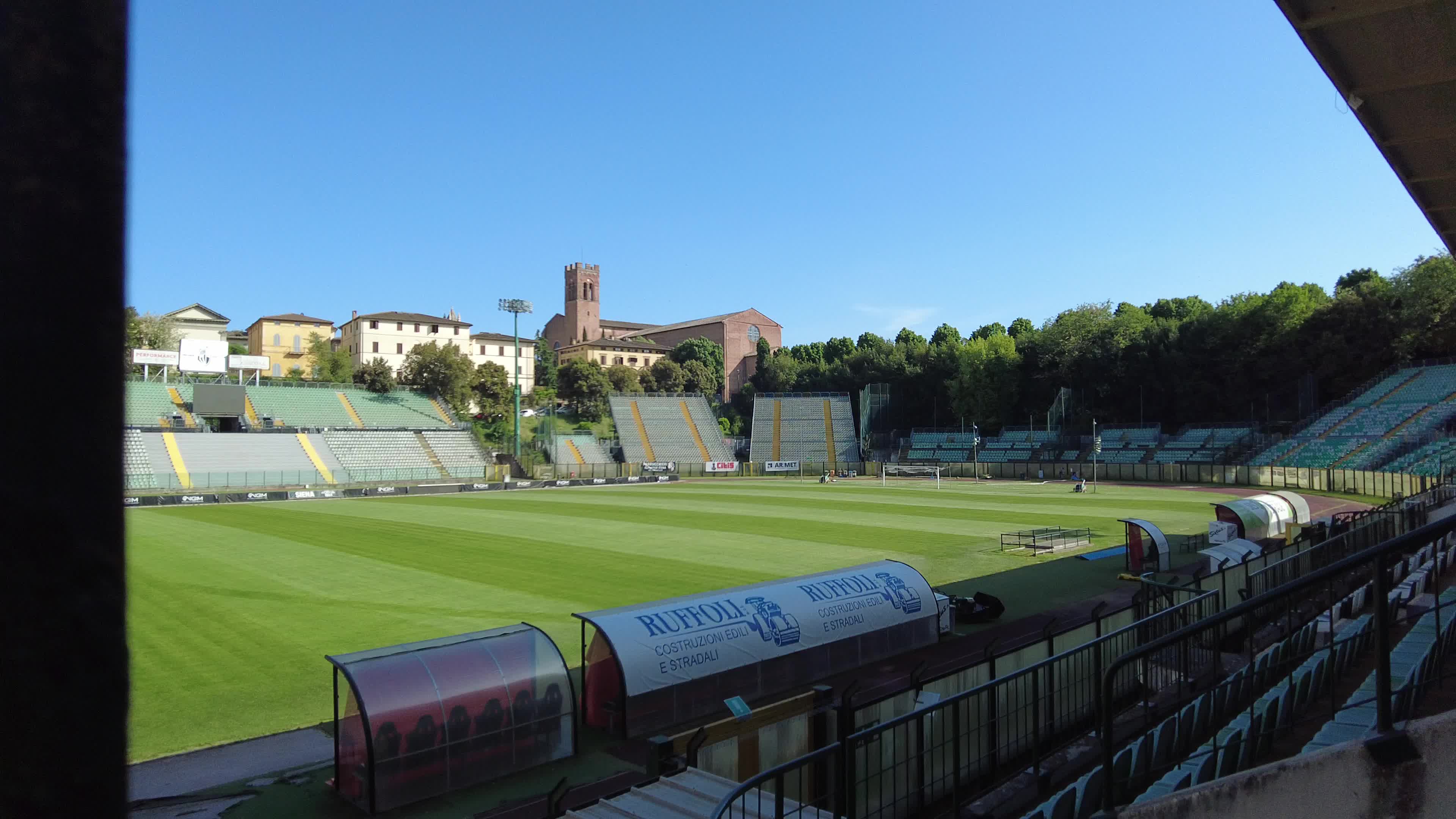 Artemio Franchi soccer stadium in Siena, Tuscany, Italy