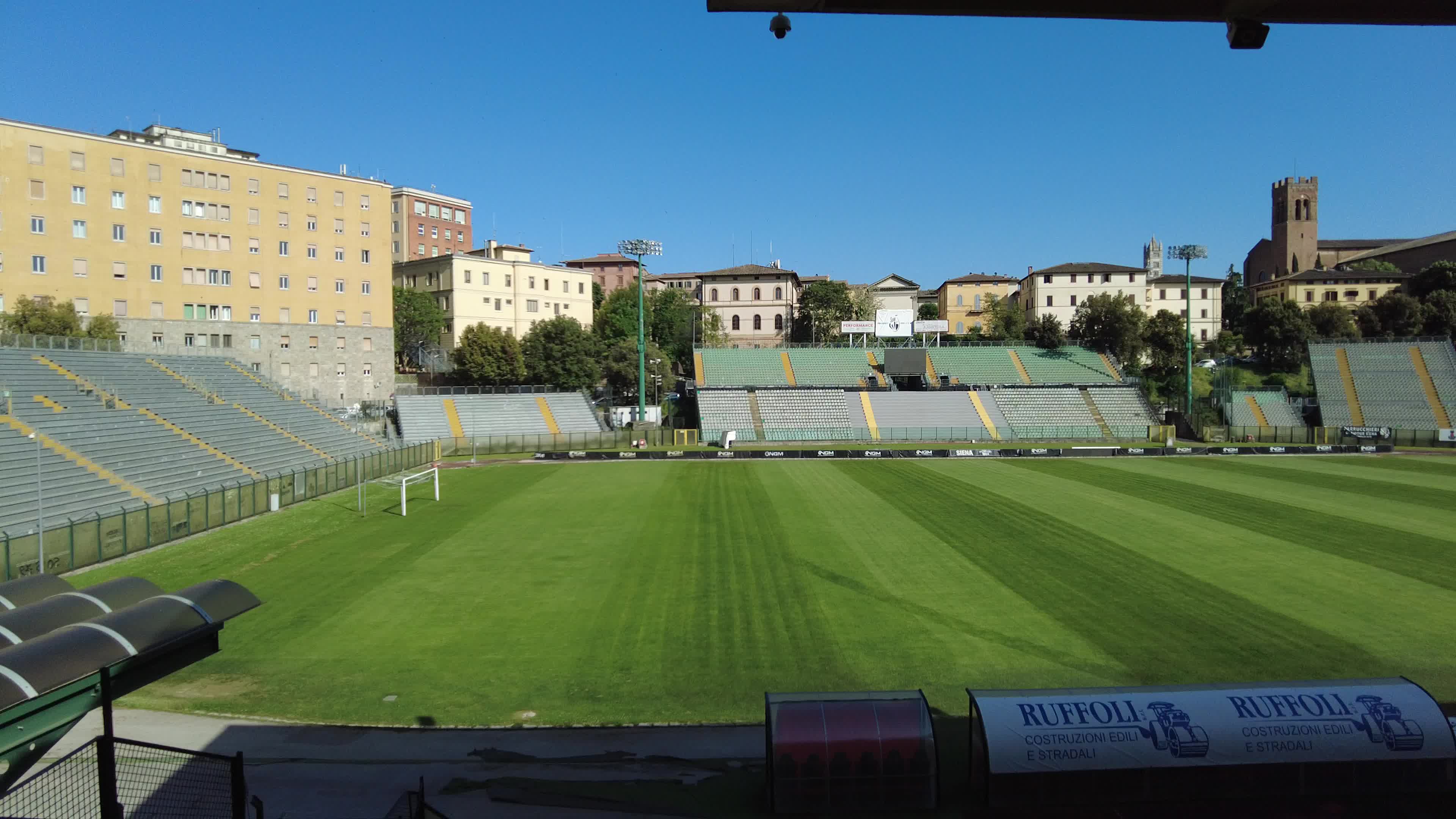 Artemio Franchi soccer stadium in Siena, Tuscany, Italy