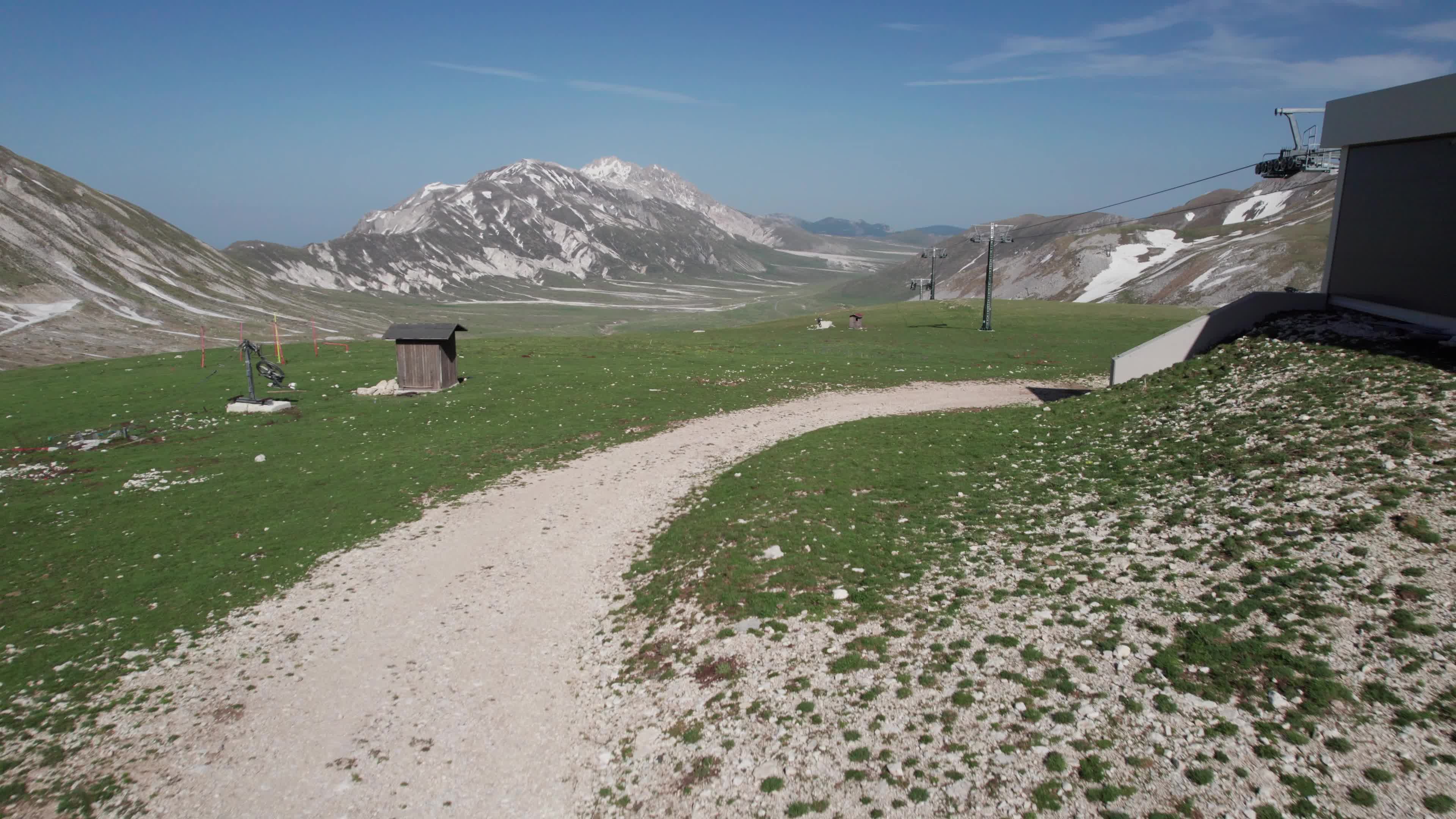 Drone View of Plain Of Campo Imperatore