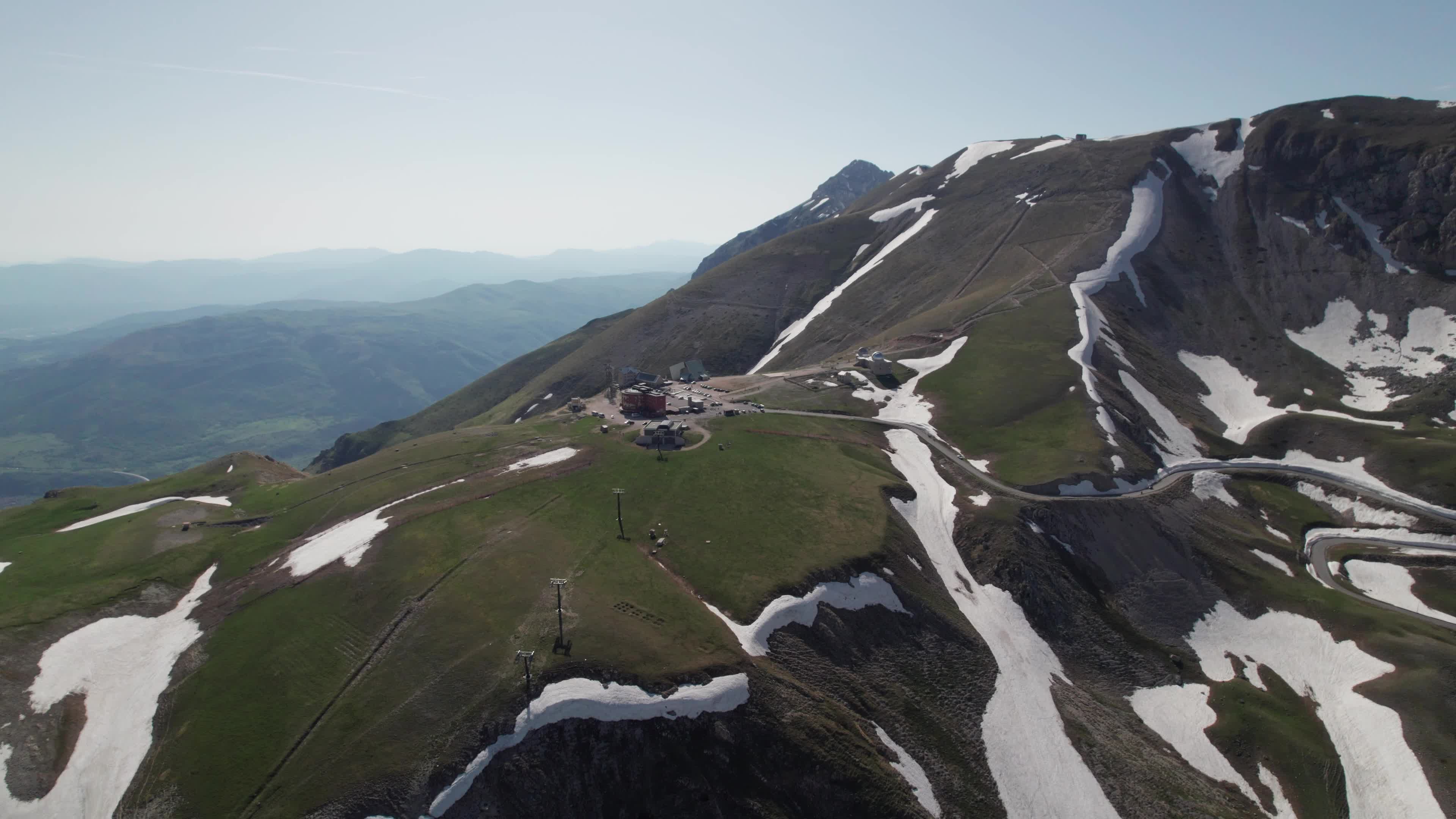 Drone View of Plain Of Campo Imperatore