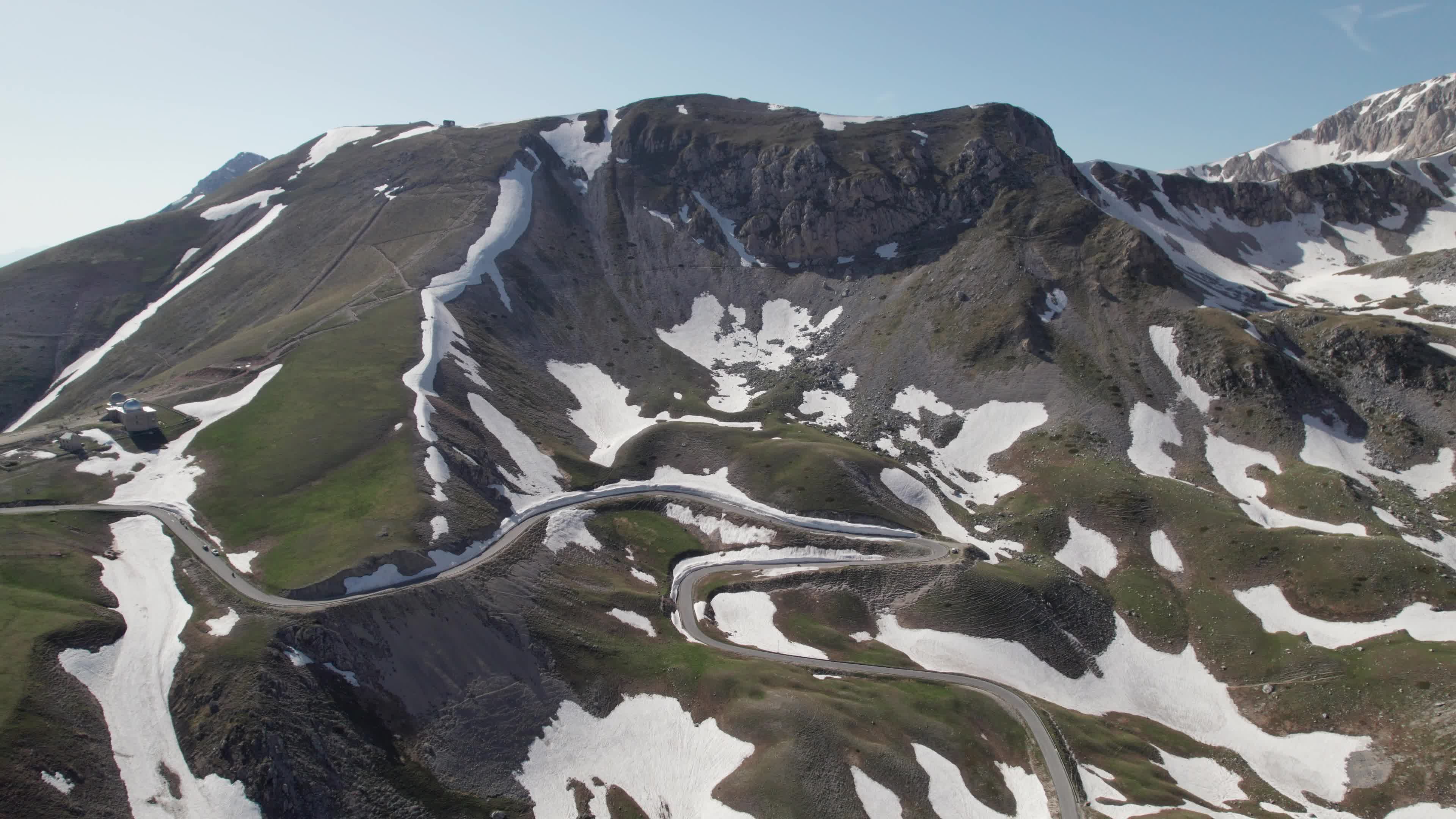 Drone View of Plain Of Campo Imperatore