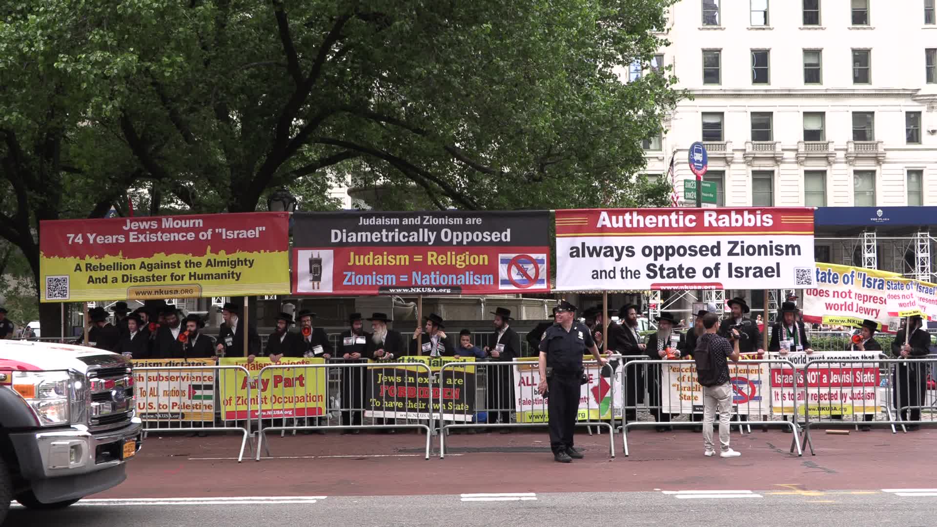 NYC: Palestinians protest Israel Day Parade
