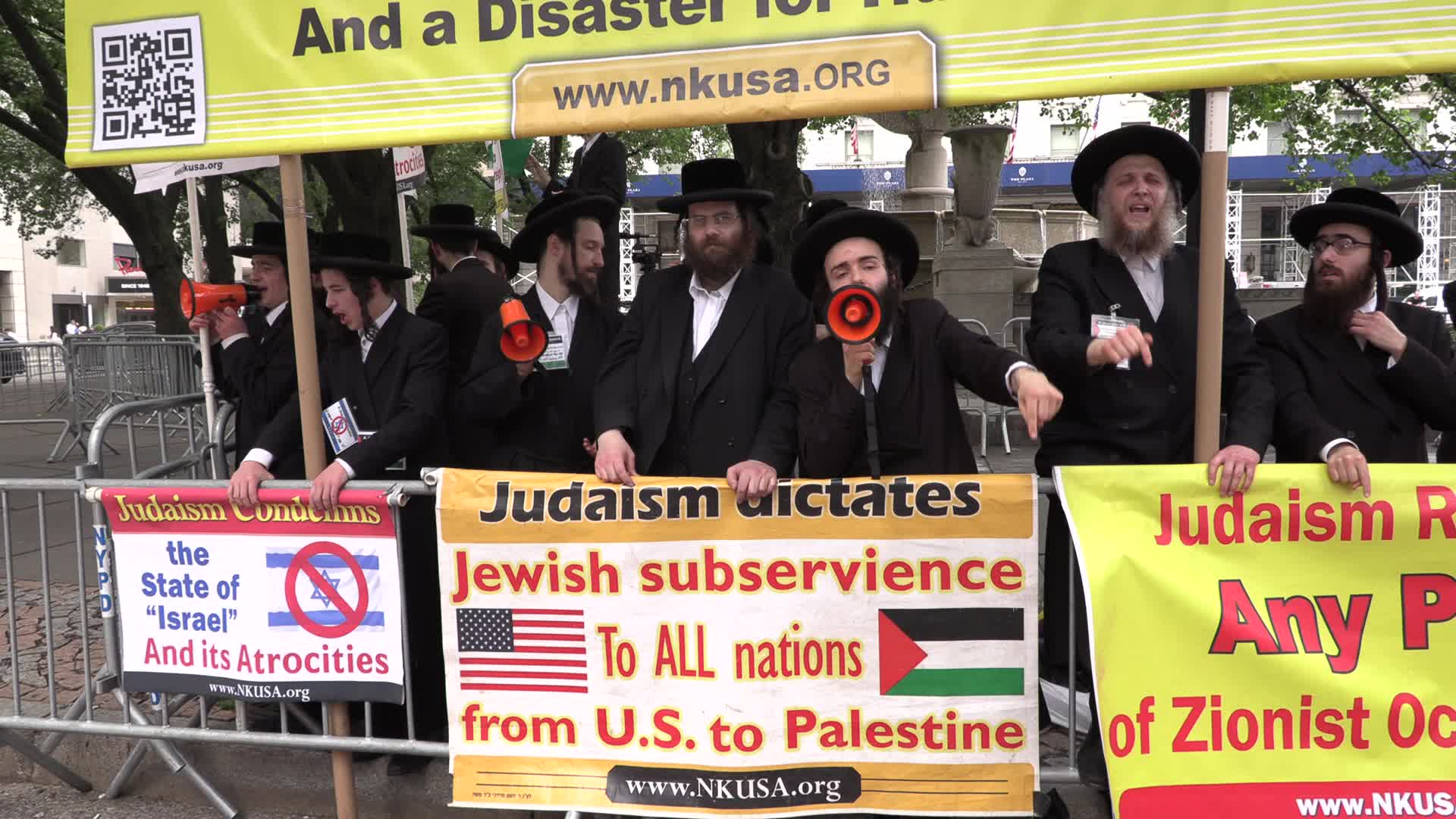 NYC: Palestinians protest Israel Day Parade