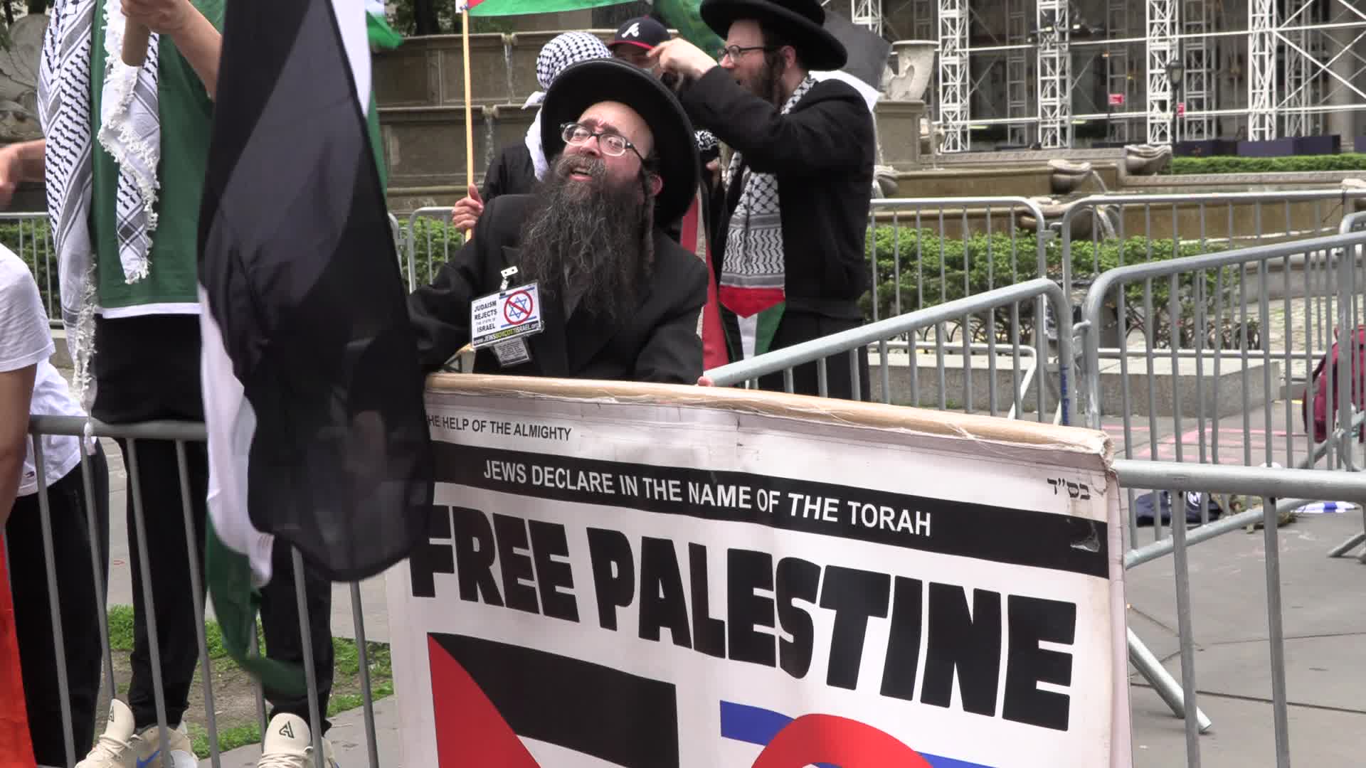 NYC: Palestinians protest Israel Day Parade