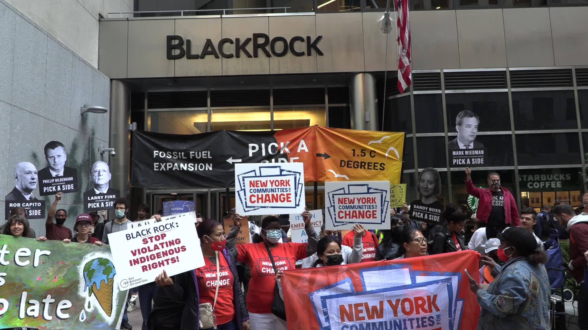 NYC: Arrests at BlackRock HQ after climate protest
