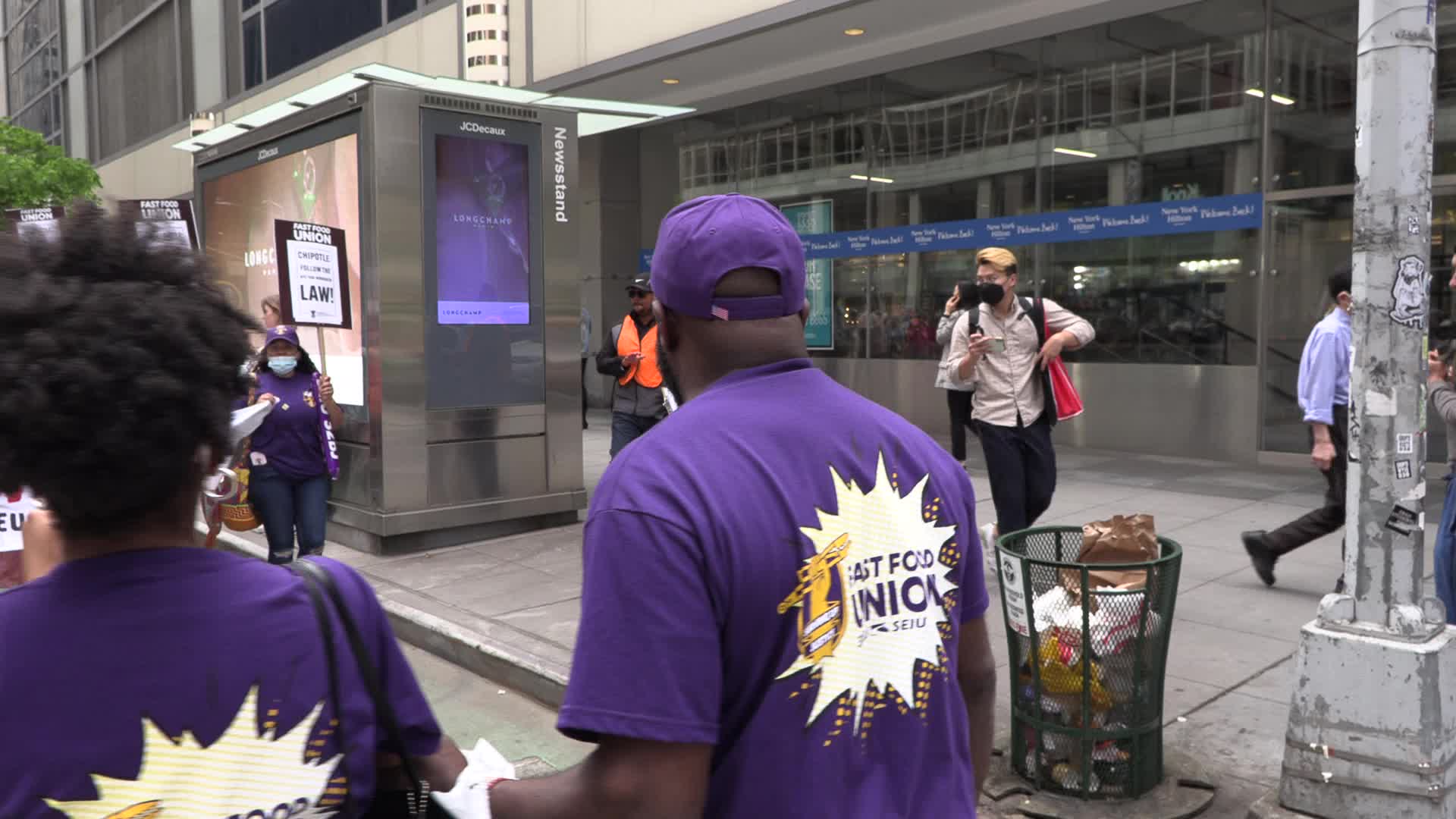 NYC: Chipotle workers rally for higher wages, better hours