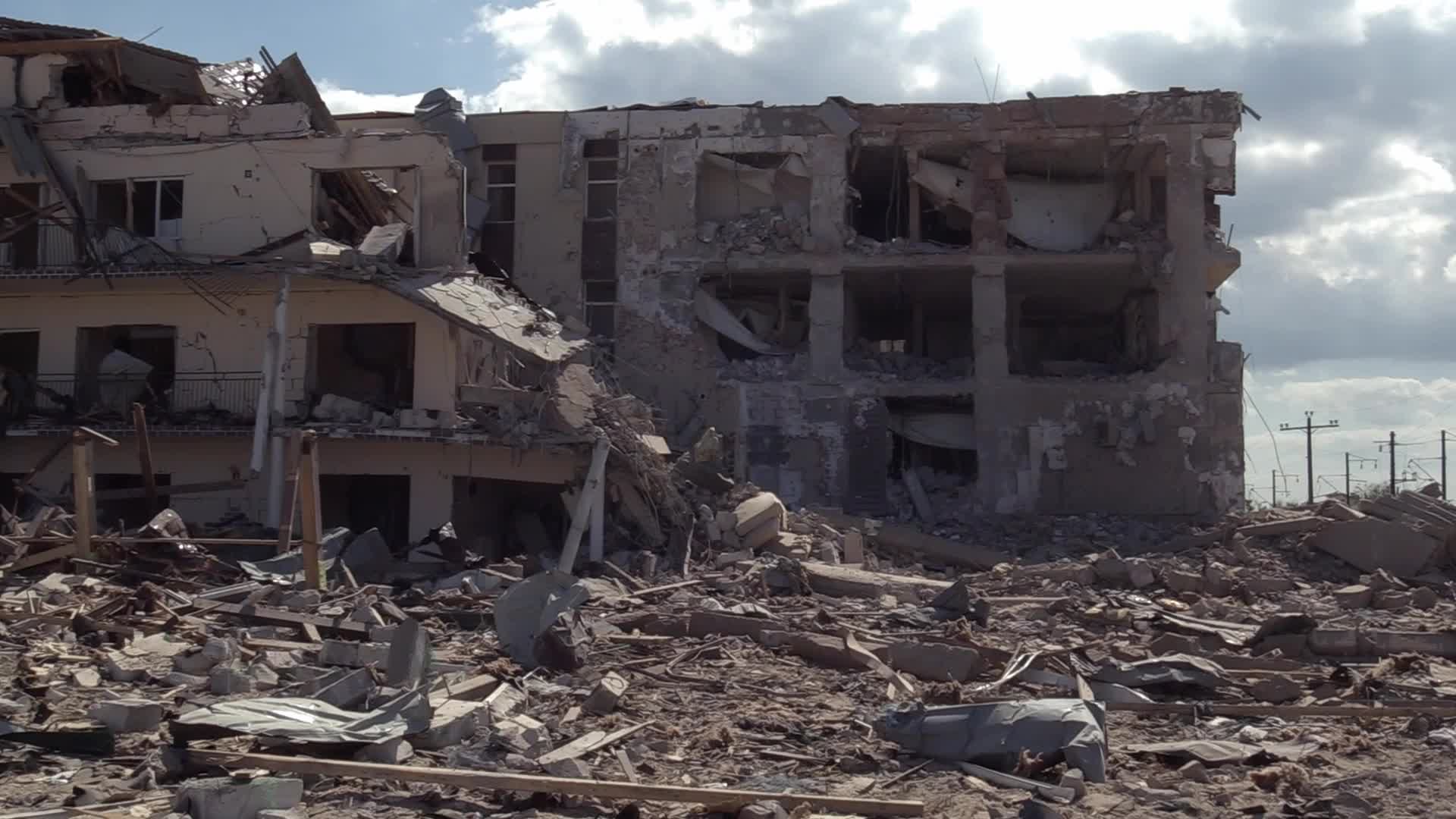 Aftermath of a rocket strike in Odesa region, amid Russian invasion in Ukraine
